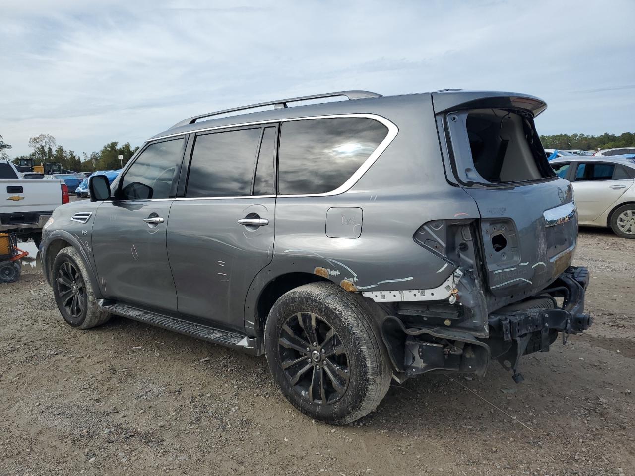 2018 Nissan Armada VIN JN8AY2NF4J9333437 Copart auction photo, rear end damage thumbnail 2
