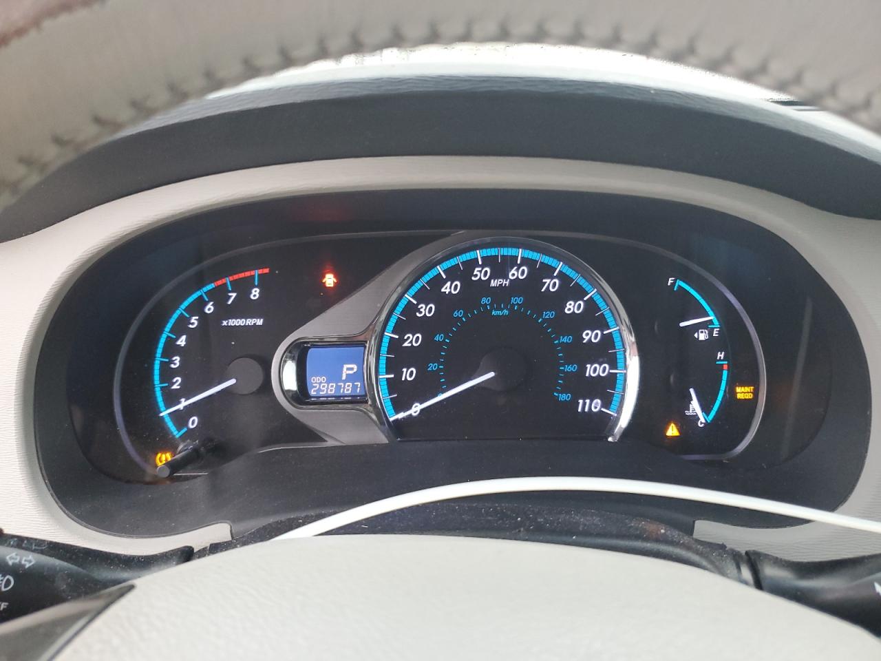 2012 Toyota Sienna VIN 5TDYK3DC9CS266282 Copart auction photo, front end / side damage thumbnail 9