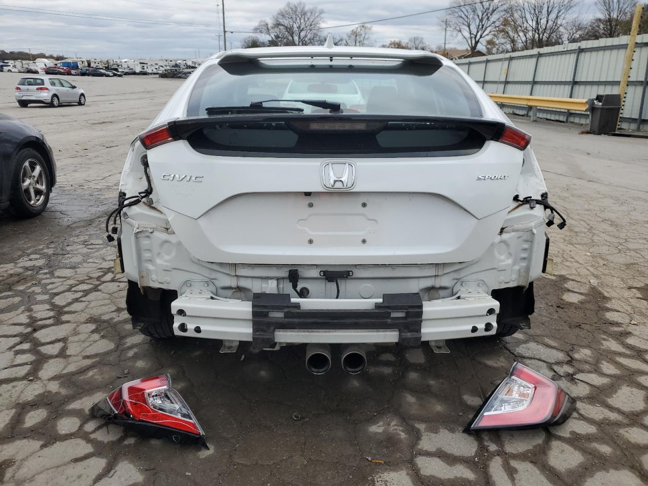2021 Honda Civic VIN SHHFK7H42MU207838 Copart auction photo, side / rear end damage thumbnail 6
