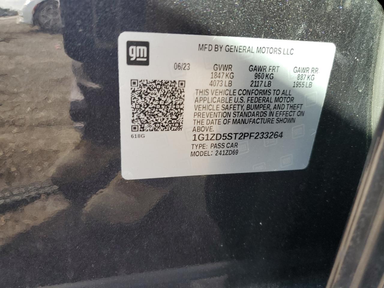 2023 Chevrolet Malibu VIN 1G1ZD5ST2PF233264 Copart auction photo, front end damage thumbnail 13