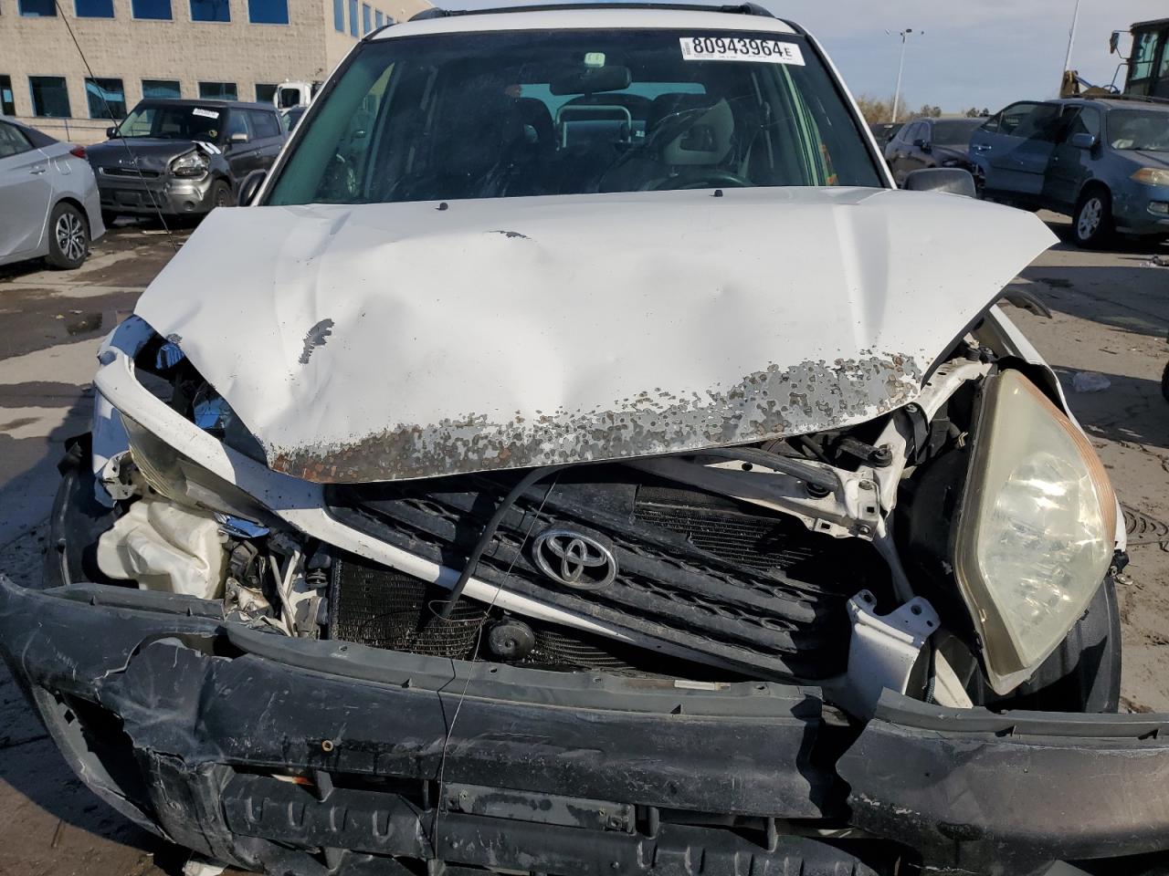 2001 Toyota RAV 4 VIN JTEHH20VX10083257 Copart auction photo, front end / side damage thumbnail 5