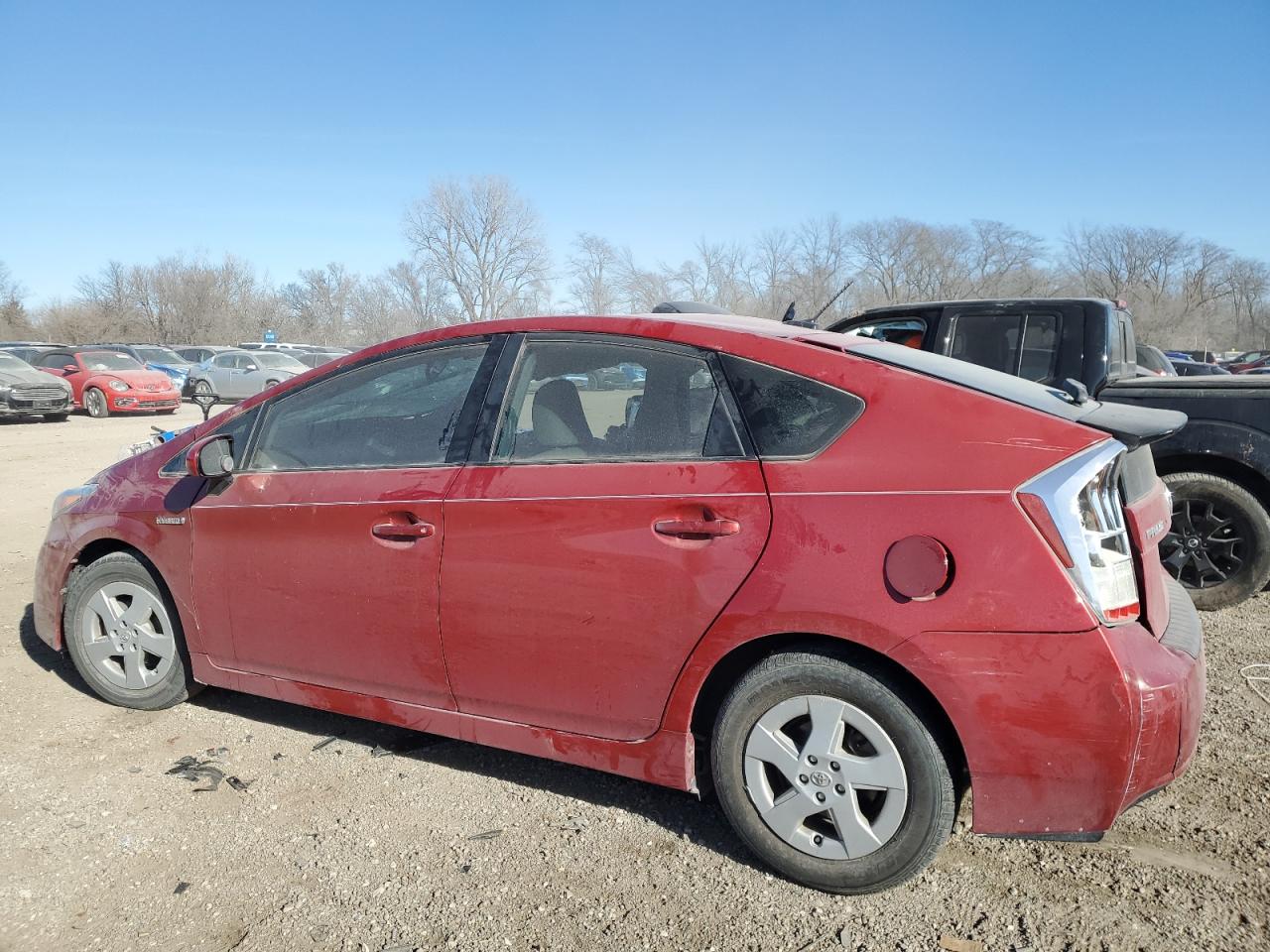 2011 Toyota Prius VIN JTDKN3DU9B0247853 Copart auction photo, all over damage thumbnail 2