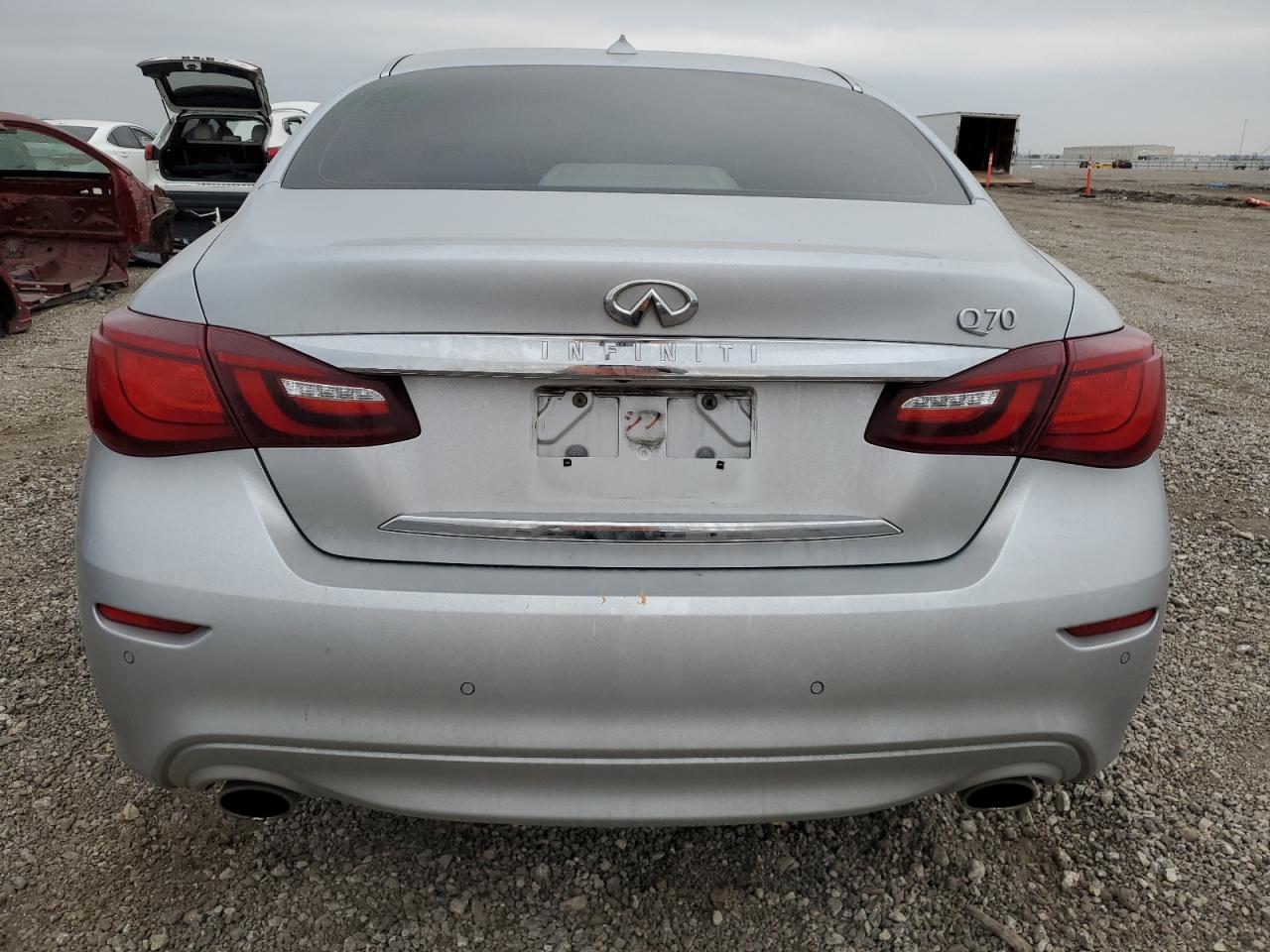 2017 Infiniti Q70 VIN JN1BY1AP6HM740842 Copart auction photo, front end / side damage thumbnail 6