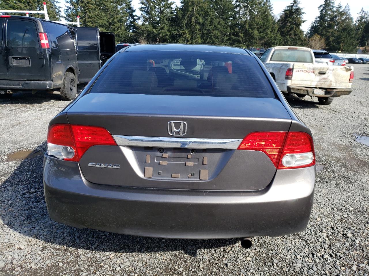 2009 Honda Civic VIN 19XFA16849E013560 Copart auction photo, front end / rear end damage thumbnail 6