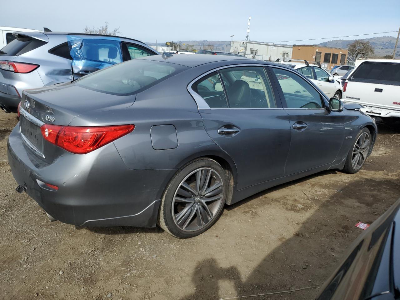 2016 Infiniti Q50 VIN JN1AV7AP7GM490128 Copart auction photo, mechanical / front end damage thumbnail 3