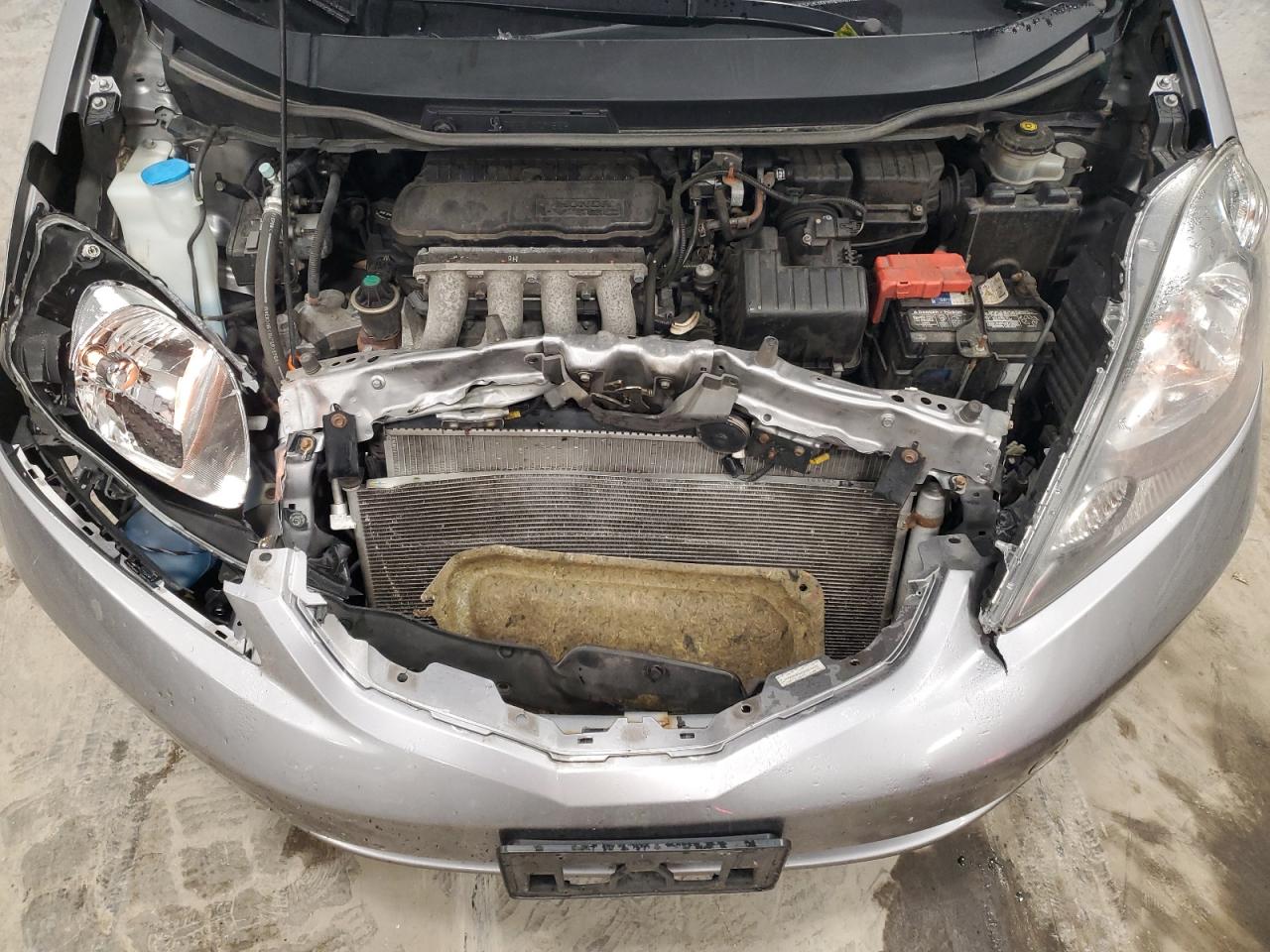 2010 Honda Fit VIN JHMGE8G22AS014072 Copart auction photo, front end damage thumbnail 11