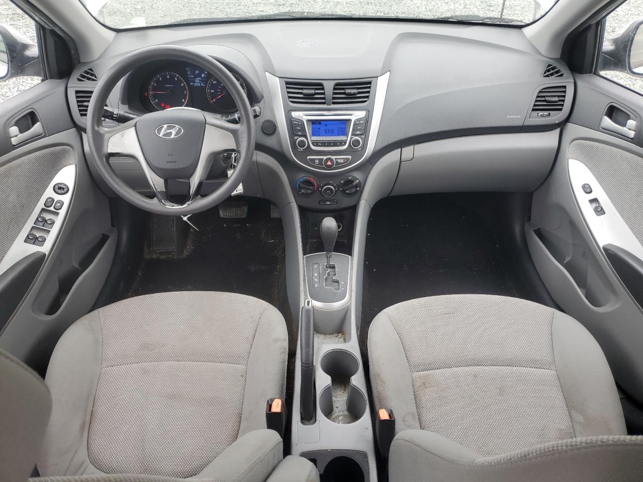 2014 Hyundai Accent VIN KMHCT4AE2EU754468 Copart auction photo, front end / side damage thumbnail 8