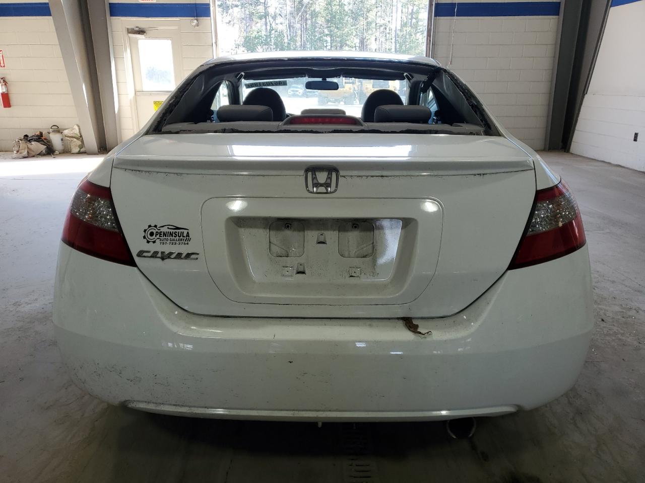 2010 Honda Civic VIN 2HGFG1B96AH532844 Copart auction photo, top/roof / rear end damage thumbnail 6