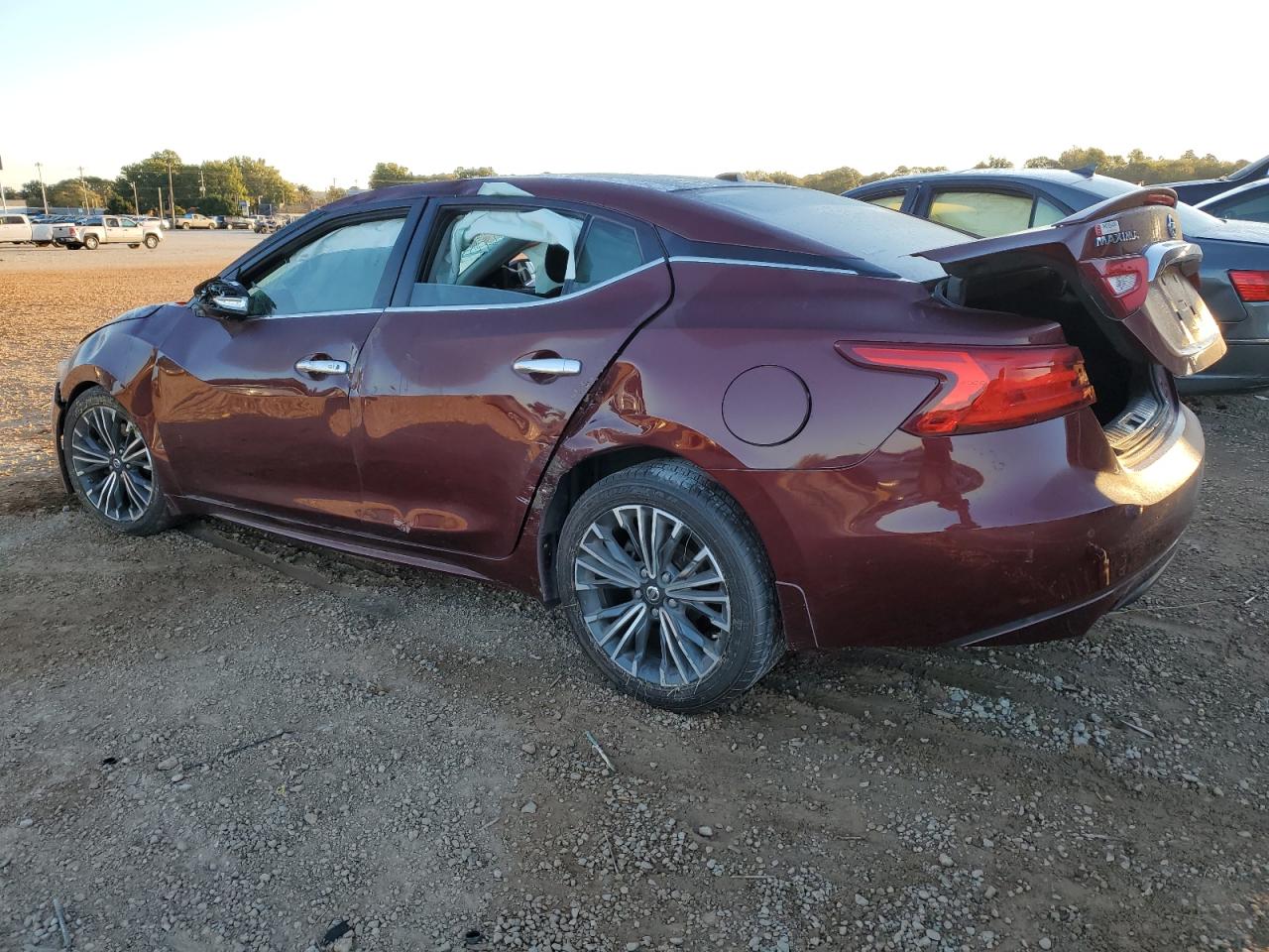 2017 Nissan Maxima VIN 1N4AA6AP6HC401827 Copart auction photo, front end / side damage thumbnail 2