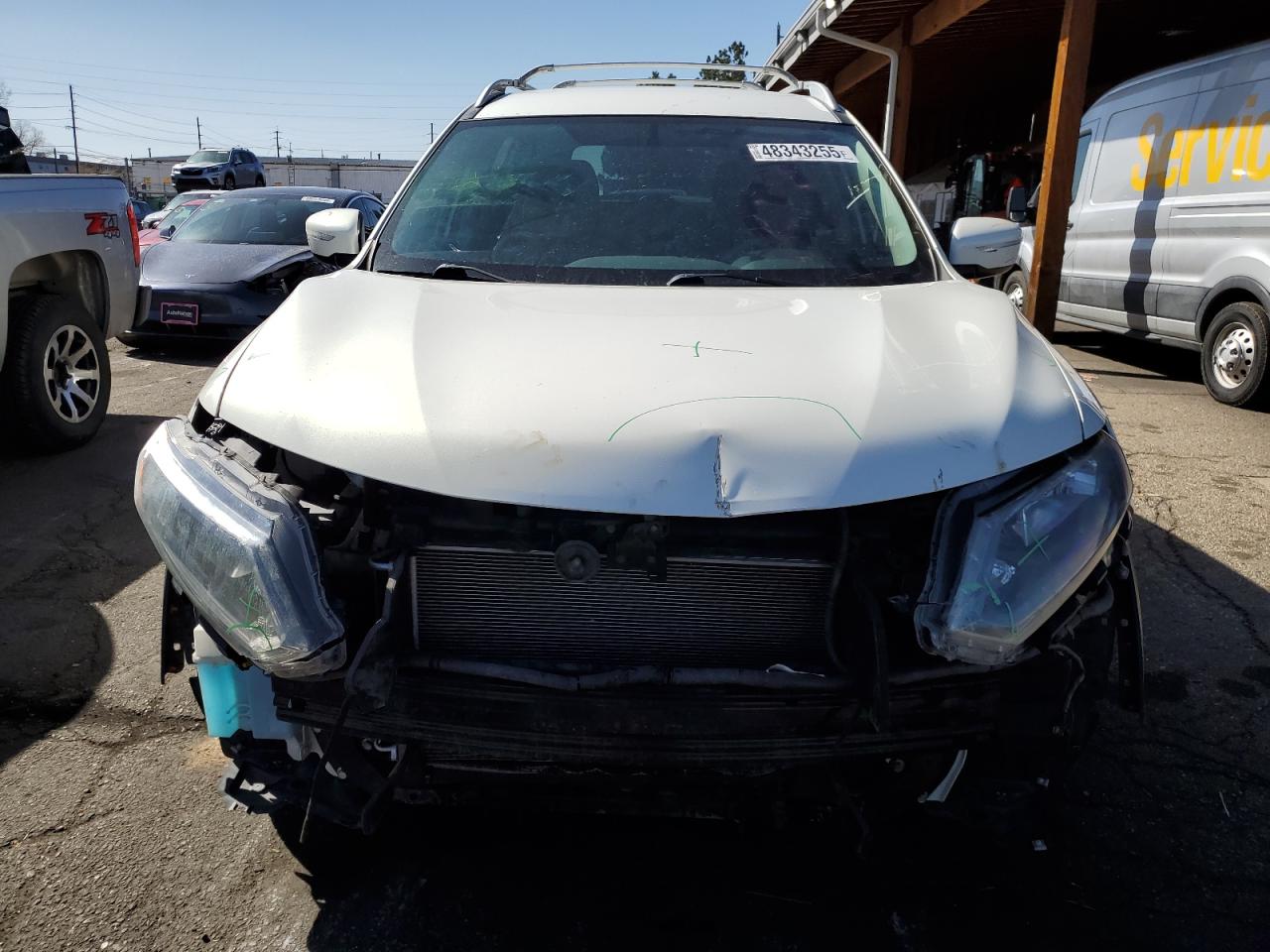 2014 Nissan Rogue VIN 5N1AT2MV3EC823231 Copart auction photo, front end damage thumbnail 5