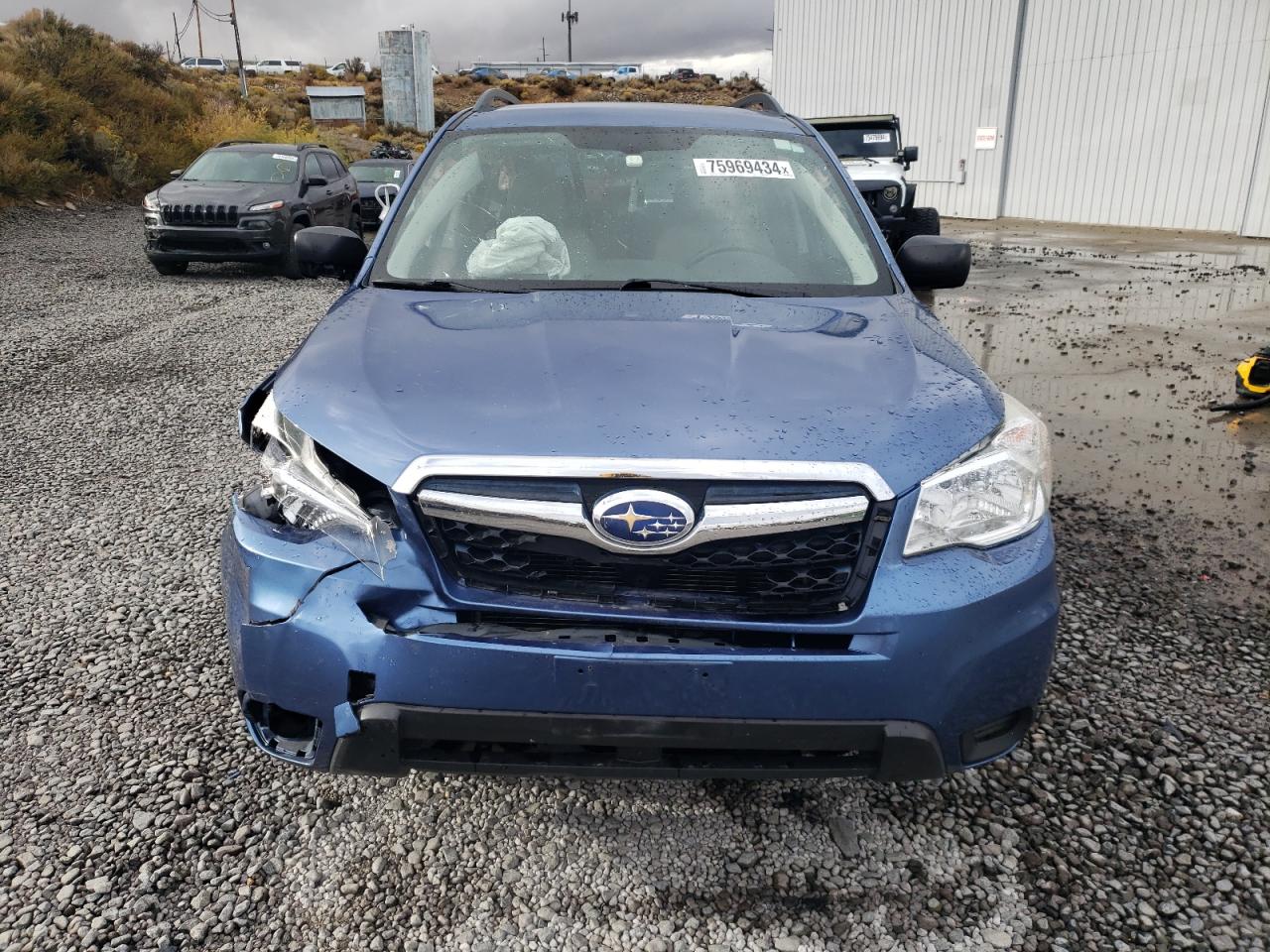 2016 Subaru Forester VIN JF2SJABC9GH524148 Copart auction photo, front end / side damage thumbnail 5