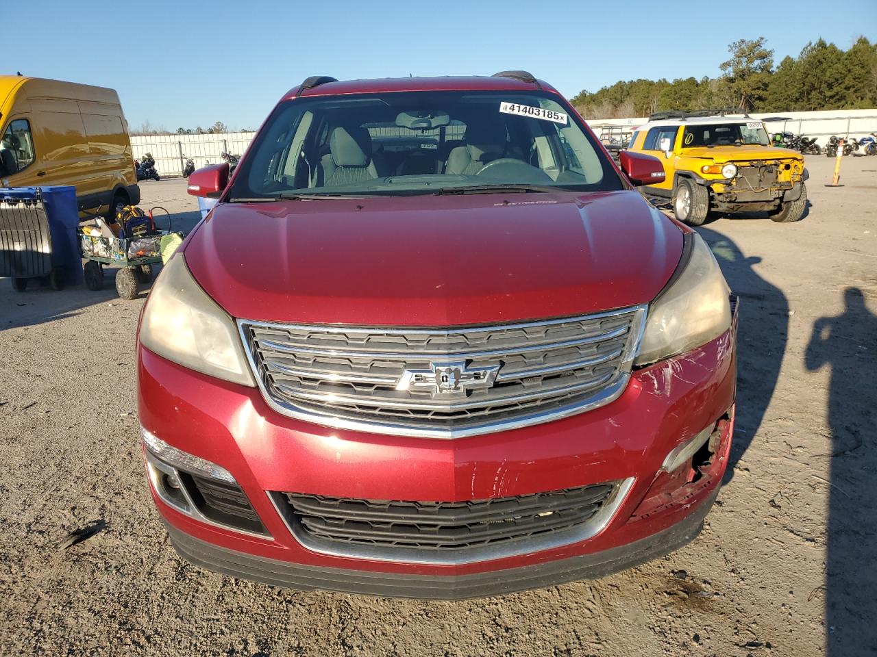 2013 Chevrolet Traverse VIN 1GNKRGKD1DJ232413 Copart auction photo, all over damage thumbnail 5