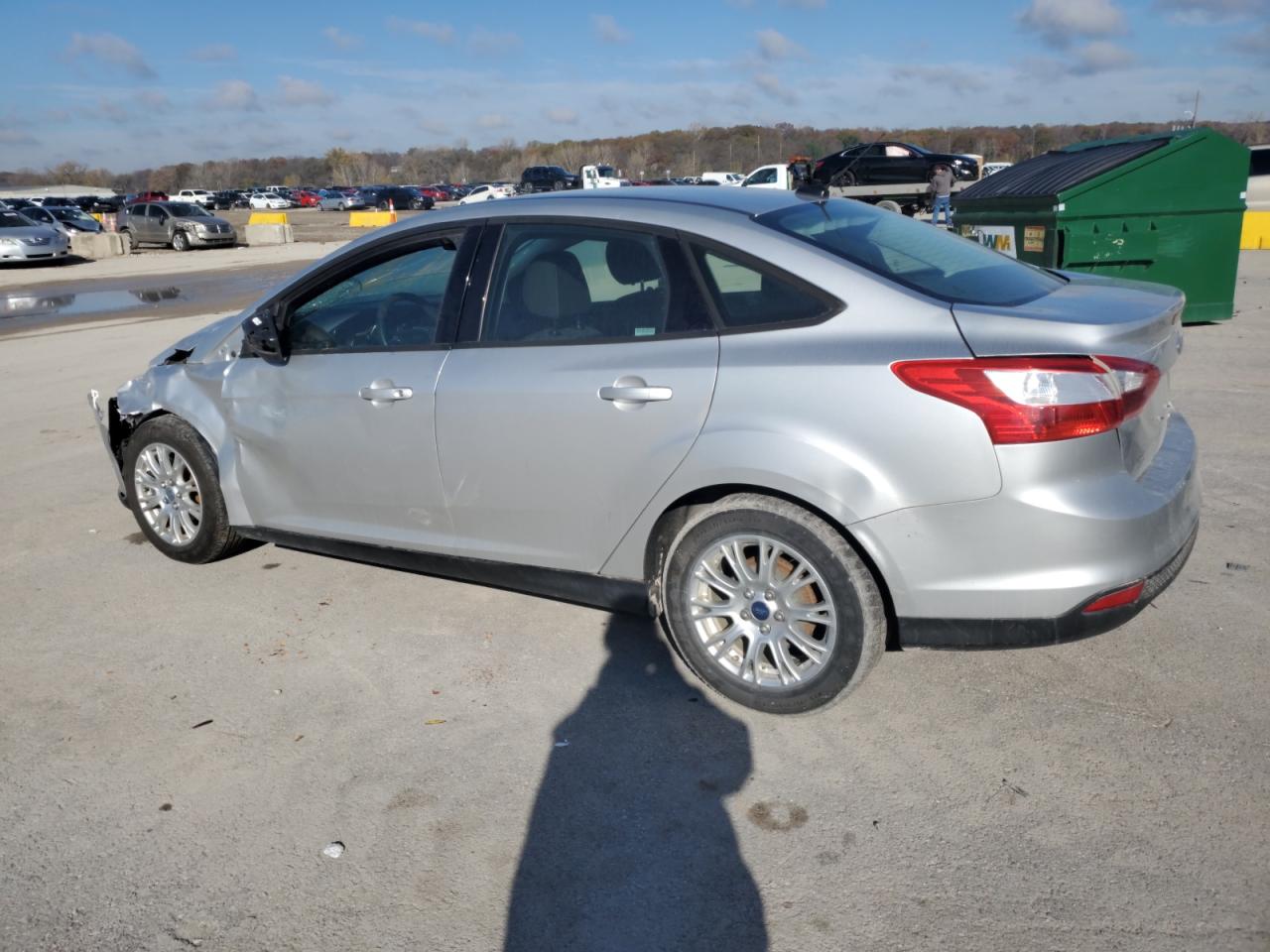 2012 Ford Focus VIN 1FAHP3F29CL397306 Copart auction photo, front end / side damage thumbnail 2