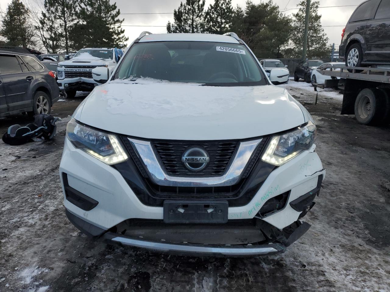 2018 Nissan Rogue VIN KNMAT2MV7JP526762 Copart auction photo, front end / hail damage thumbnail 5