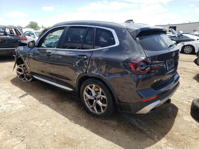 2022 BMW X3 VIN 5UX53DP01N9K52450 Copart auction photo, side / front end damage thumbnail 2