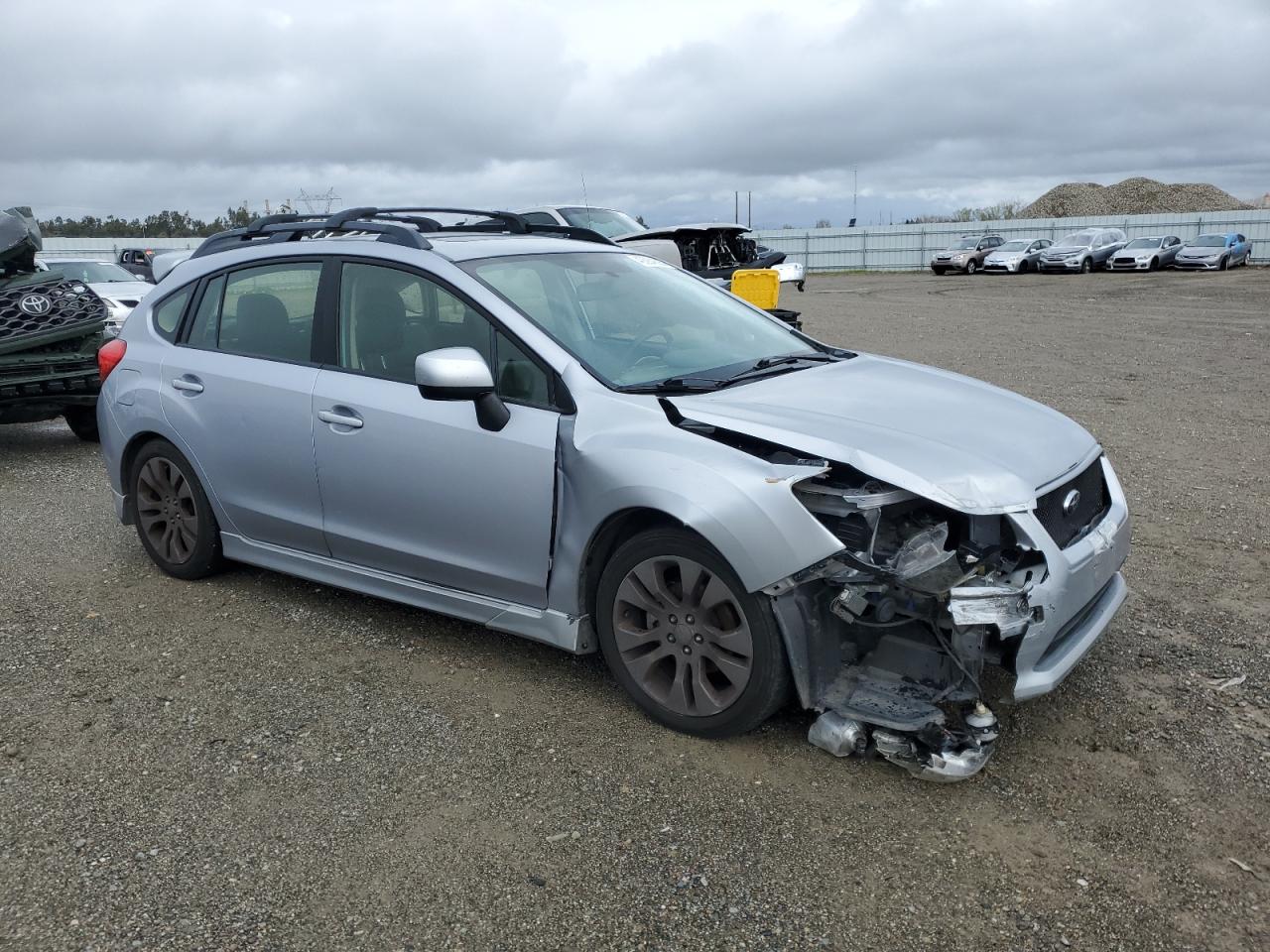 2014 Subaru Impreza VIN JF1GPAS64E8232472 Copart auction photo, front end damage thumbnail 4