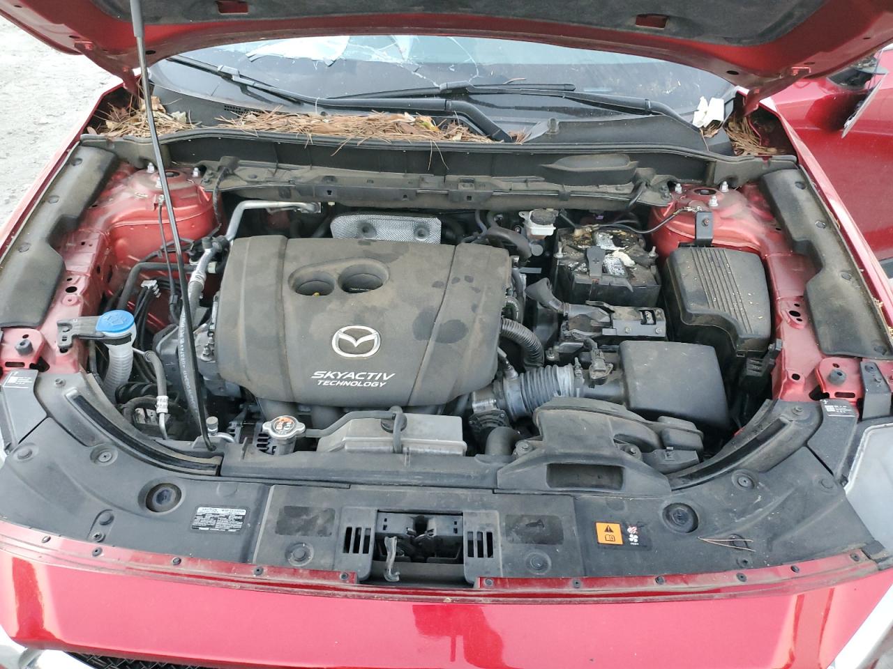 2017 Mazda CX-5 VIN JM3KFADLXH0190247 Copart auction photo, top/roof damage thumbnail 11