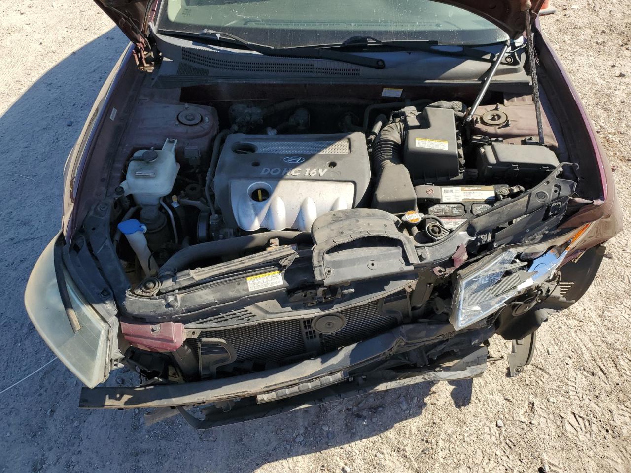 2008 Hyundai Sonata VIN 5NPET46C68H300677 Copart auction photo, front end / all over damage thumbnail 13