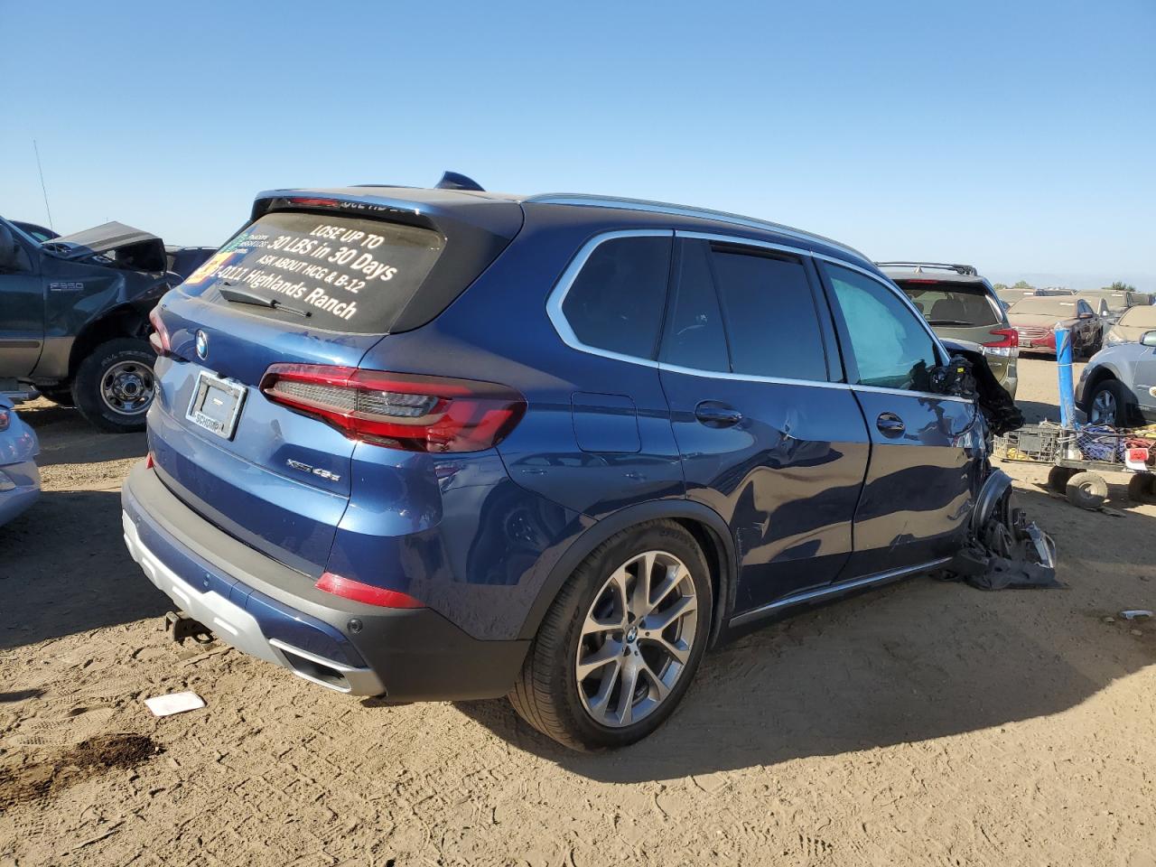 2021 BMW X5 VIN 5UXTA6C09M9H47527 Copart auction photo, front end damage thumbnail 3