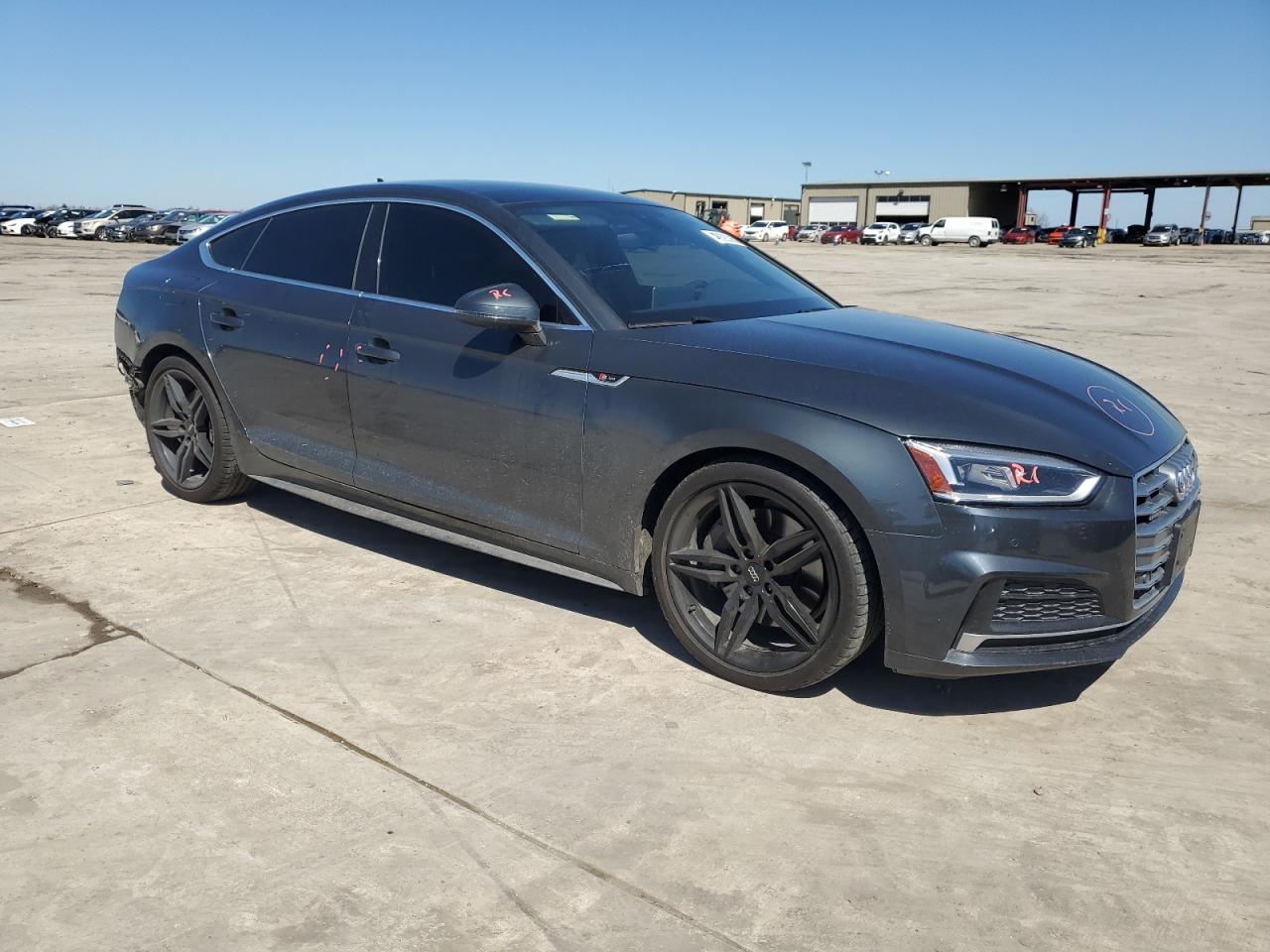 2019 Audi A5 VIN WAUENCF54KA093353 Copart auction photo, rear end damage thumbnail 4