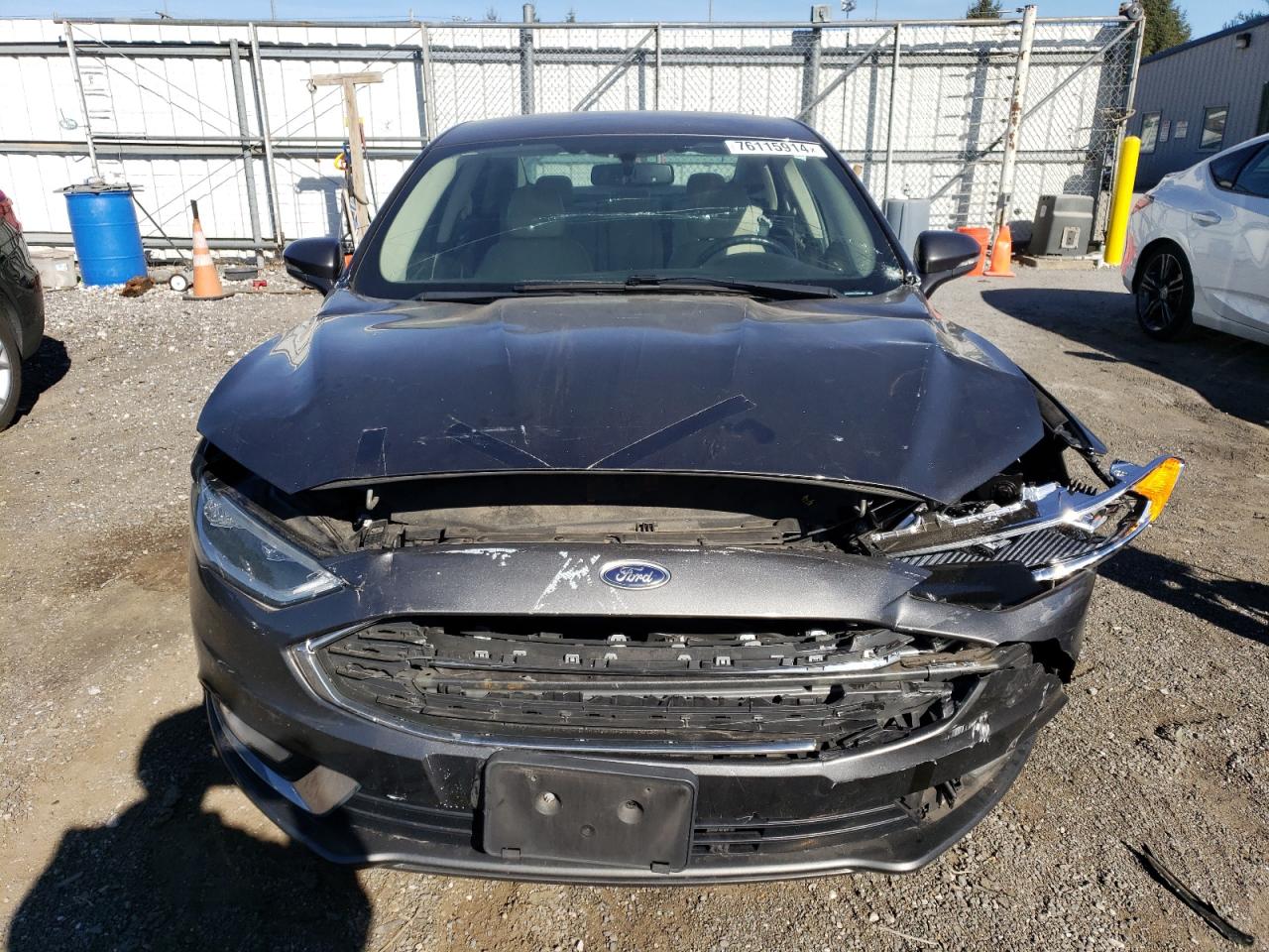2018 Ford Fusion VIN 3FA6P0RU1JR250561 Copart auction photo, front end / mechanical damage thumbnail 5