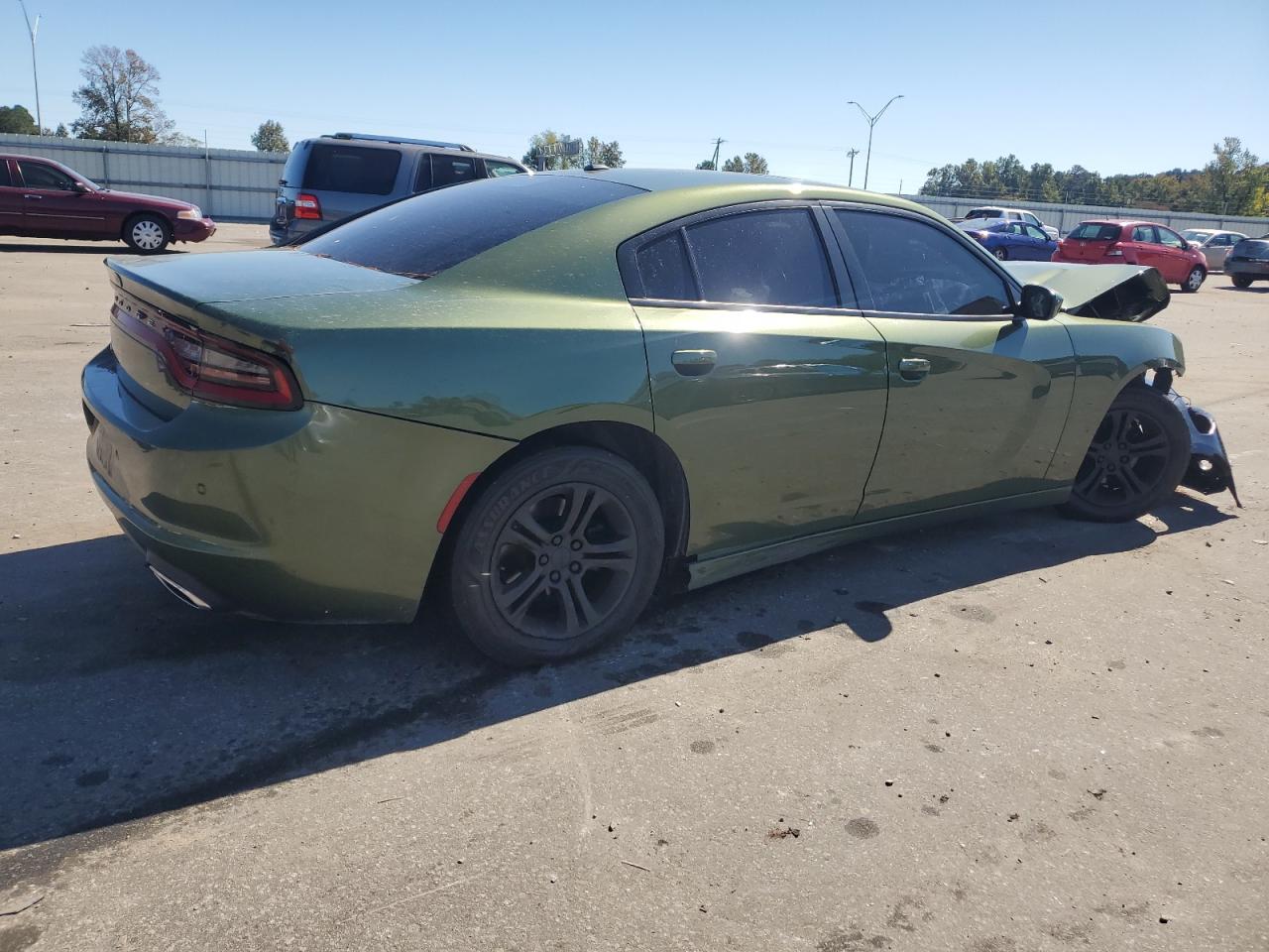 2020 Dodge Charger VIN 2C3CDXBG9LH215966 Copart auction photo, front end / side damage thumbnail 2
