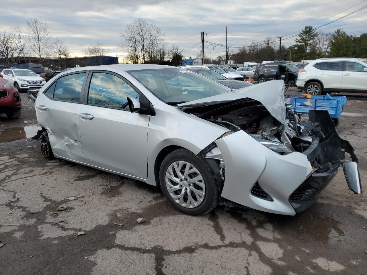 2018 Toyota Corolla VIN 2T1BURHE4JC077320 Copart auction photo, all over damage thumbnail 4