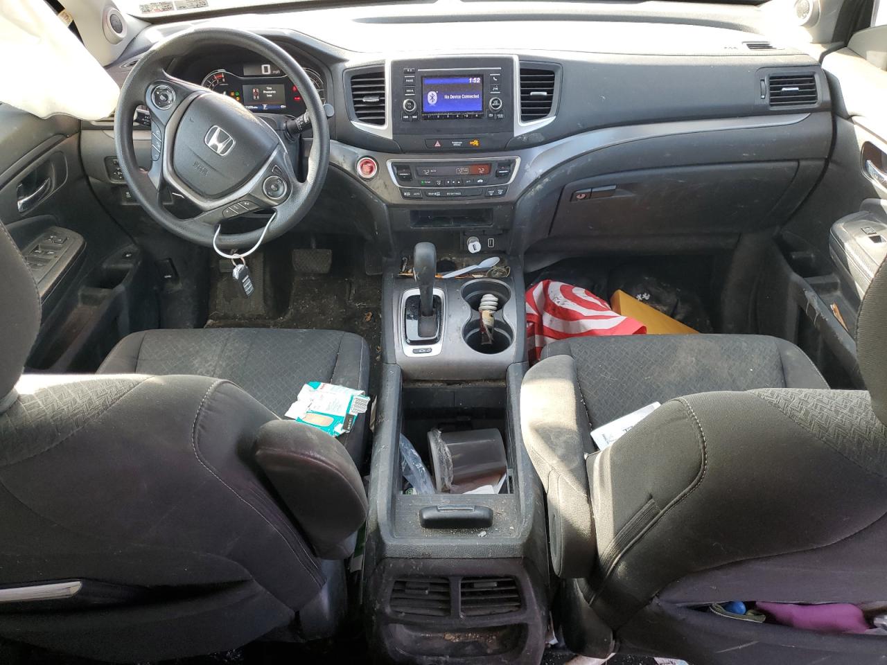 2019 Honda Ridgeline VIN 5FPYK3F10KB001871 Copart auction photo, front end damage thumbnail 8