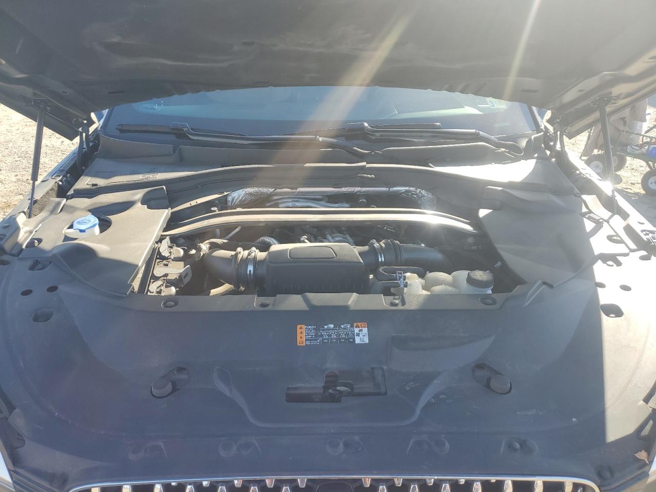 2020 Lincoln Aviator VIN 5LM5J9XC1LGL15630 Copart auction photo, front end / undercarriage damage thumbnail 12