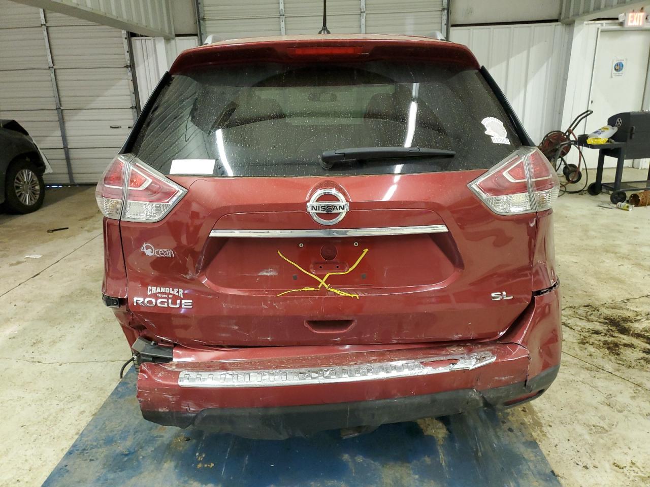 2015 Nissan Rogue VIN 5N1AT2MT0FC918670 Copart auction photo, front end / rear end damage thumbnail 6