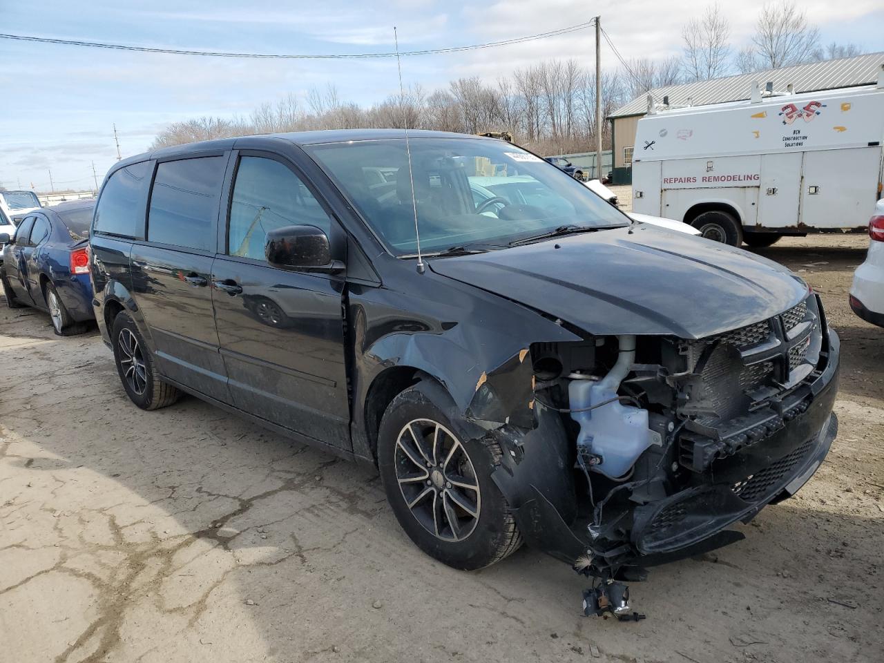 2017 Dodge Caravan VIN 2C4RDGBG4HR601542 Copart auction photo, front end damage thumbnail 4