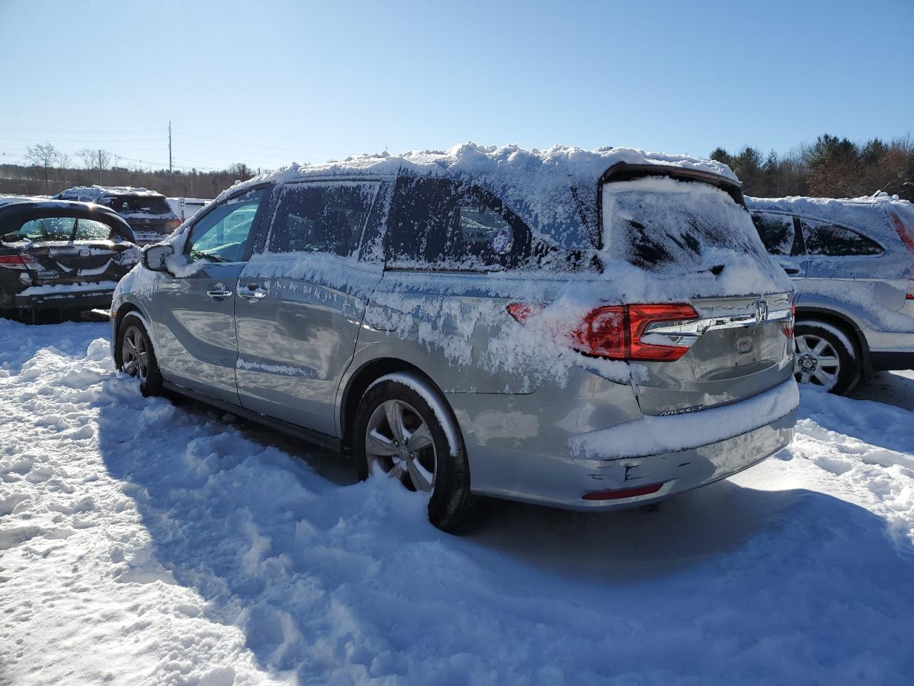 2019 Honda Odyssey VIN 5FNRL6H57KB114194 Copart auction photo, side damage thumbnail 2