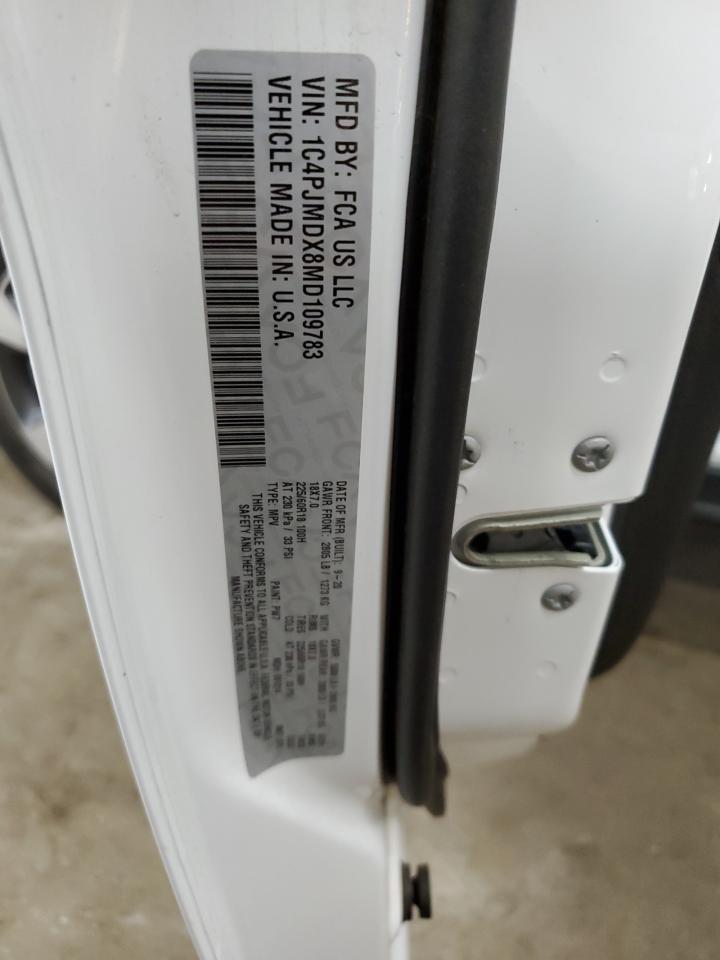 2021 Jeep Grand Cherokee VIN 1C4PJMDX8MD109783 Copart auction photo, front end damage thumbnail 13