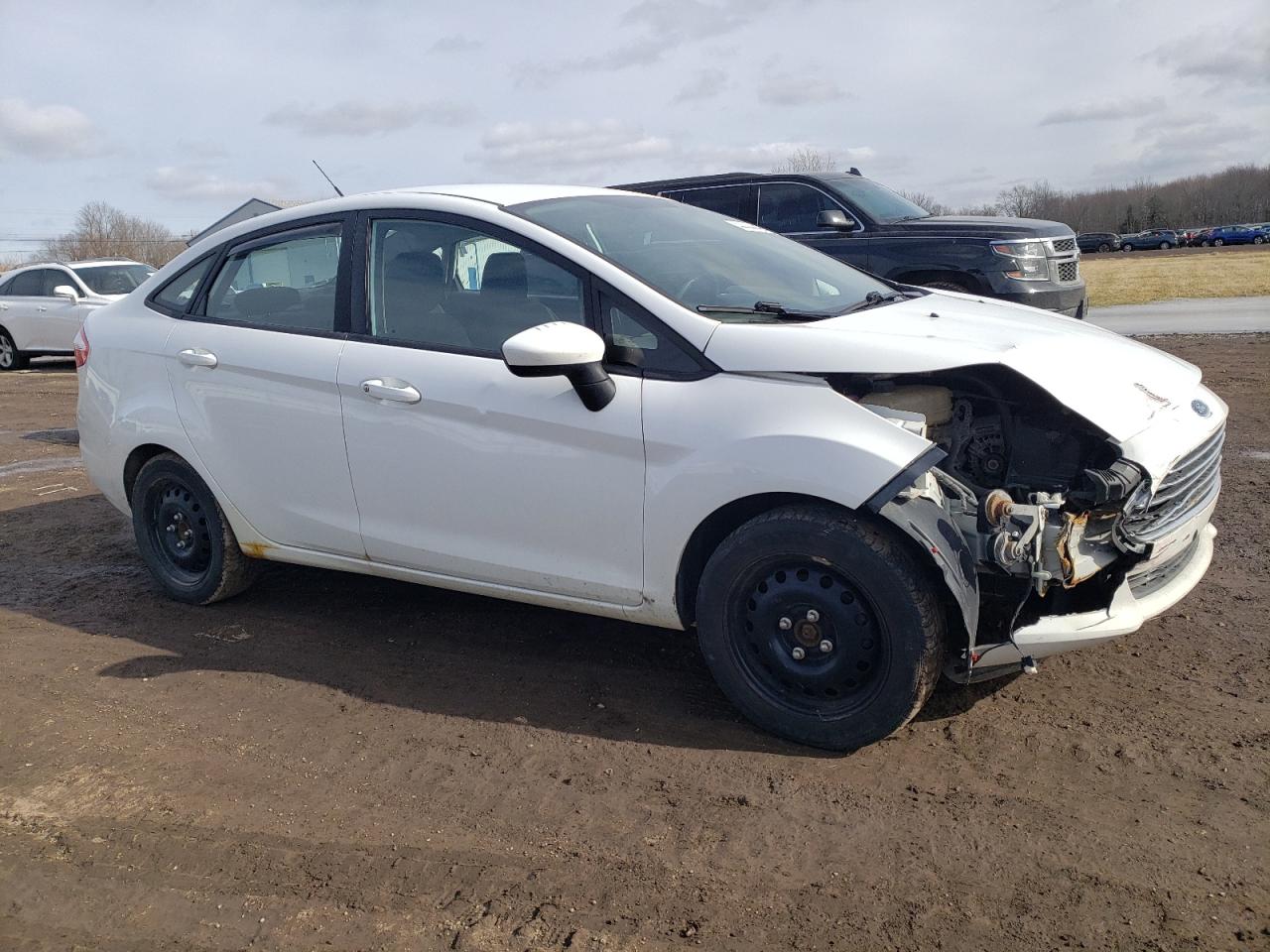 2014 Ford Fiesta VIN 3FADP4AJ0EM123044 Copart auction photo, front end damage thumbnail 4