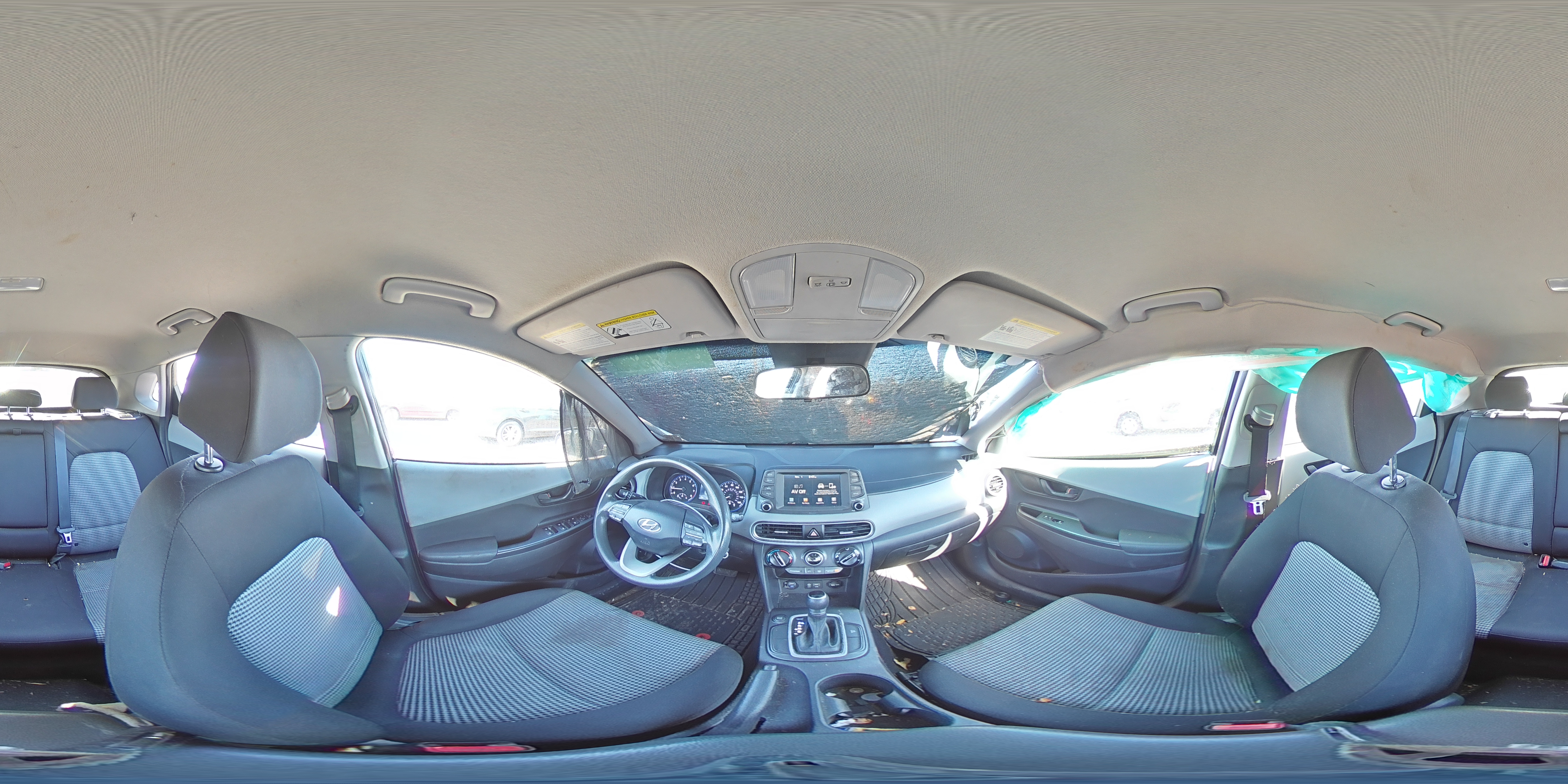 2020 Hyundai Kona VIN KM8K12AA6LU441715 Copart auction photo, side / rear end damage thumbnail 14