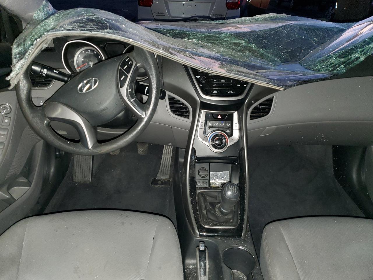 2013 Hyundai Elantra VIN KMHDH4AE6DU953043 Copart auction photo, rollover damage thumbnail 8