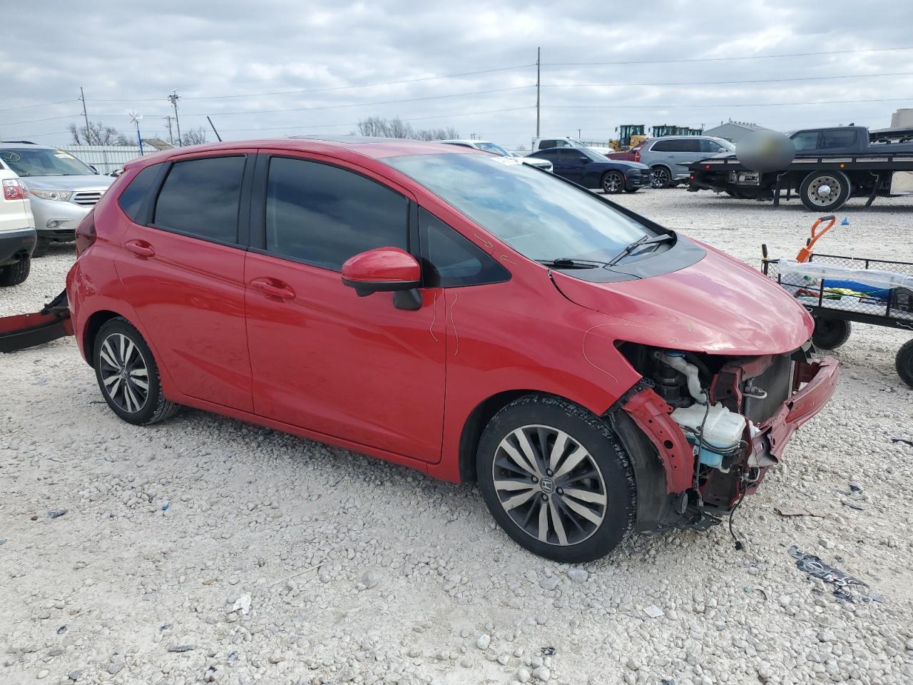2016 Honda Fit VIN JHMGK5H73GS010459 Copart auction photo, front end damage thumbnail 4