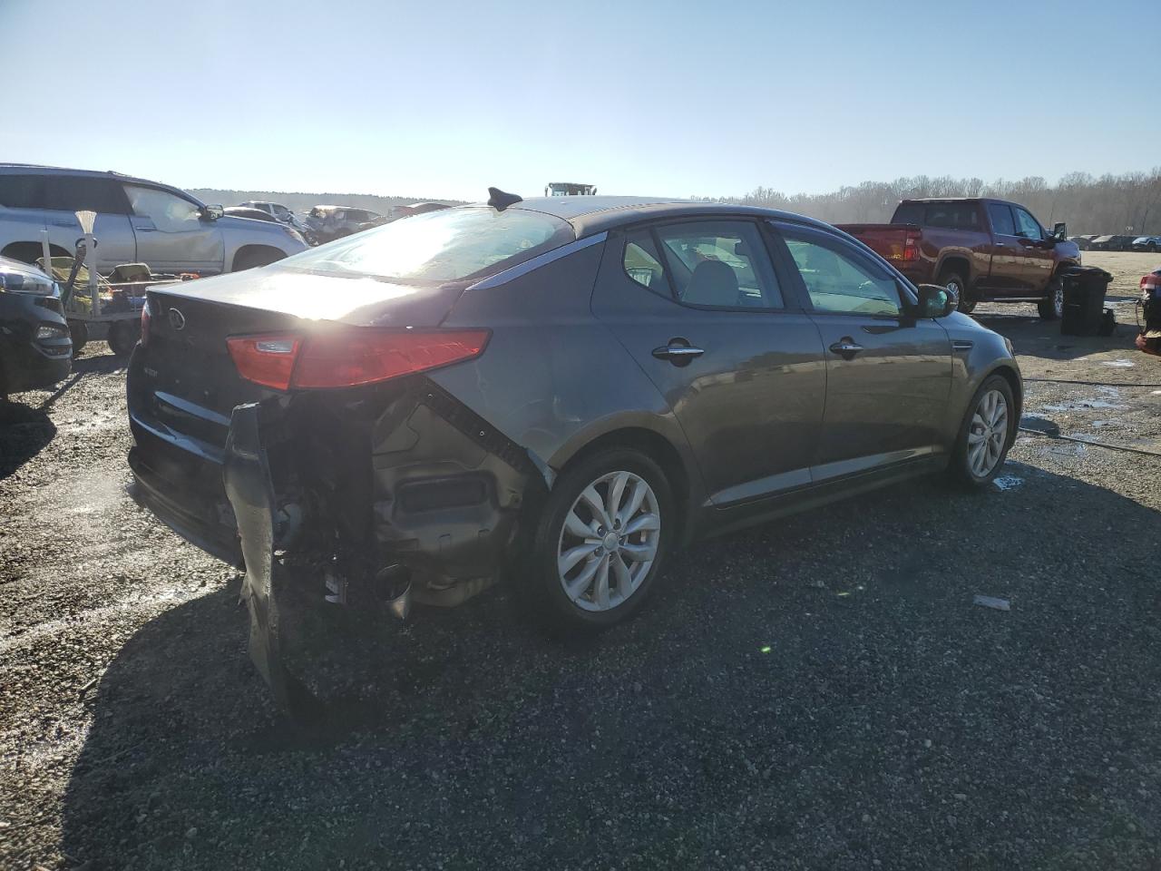 2015 KIA Optima VIN 5XXGN4A7XFG403557 Copart auction photo, rear end damage thumbnail 3