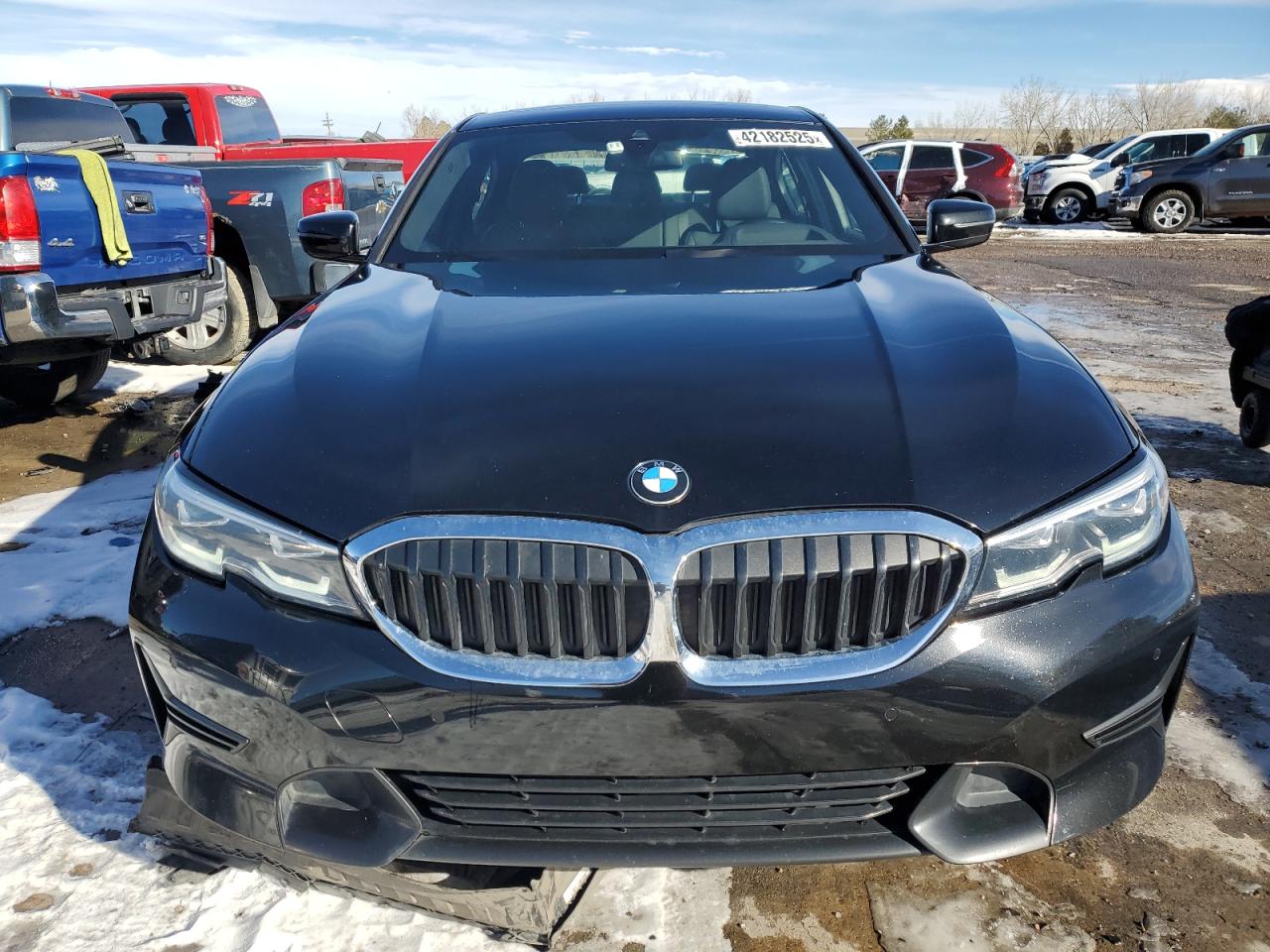 2021 BMW 3er VIN 3MW5R7J04M8B91630 Copart auction photo, rear end damage thumbnail 5
