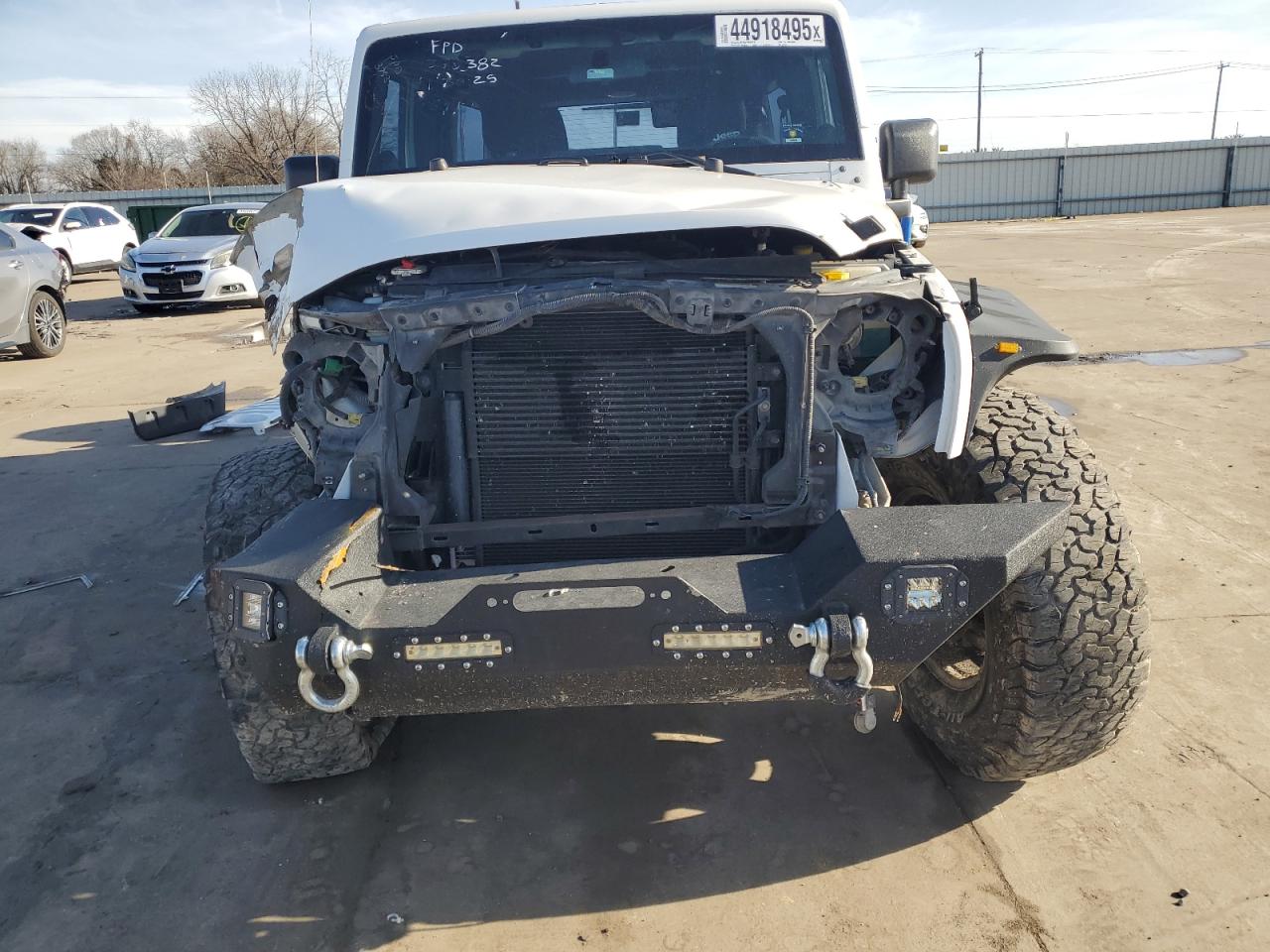 2012 Jeep Wrangler VIN 1C4BJWDG5CL283725 Copart auction photo, front end / hail damage thumbnail 5