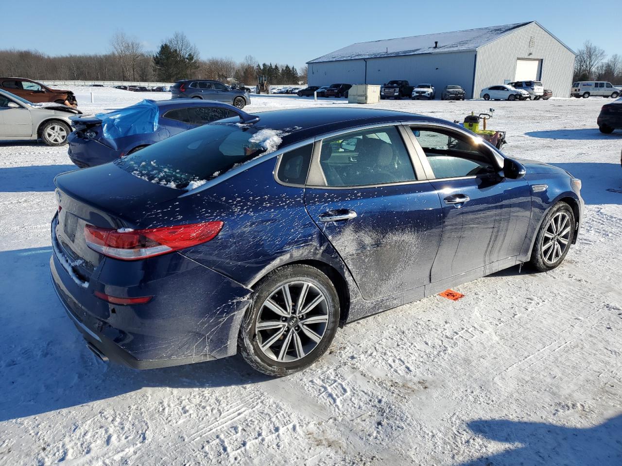 2019 KIA Optima VIN 5XXGT4L34KG354706 Copart auction photo, rear end damage thumbnail 3