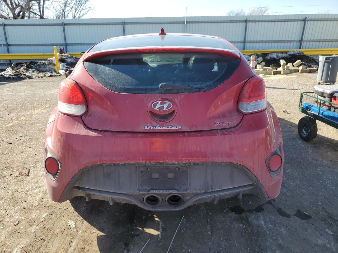 2013 Hyundai Veloster VIN KMHTC6AE6DU162758 Copart auction photo, front end / mechanical damage thumbnail 6