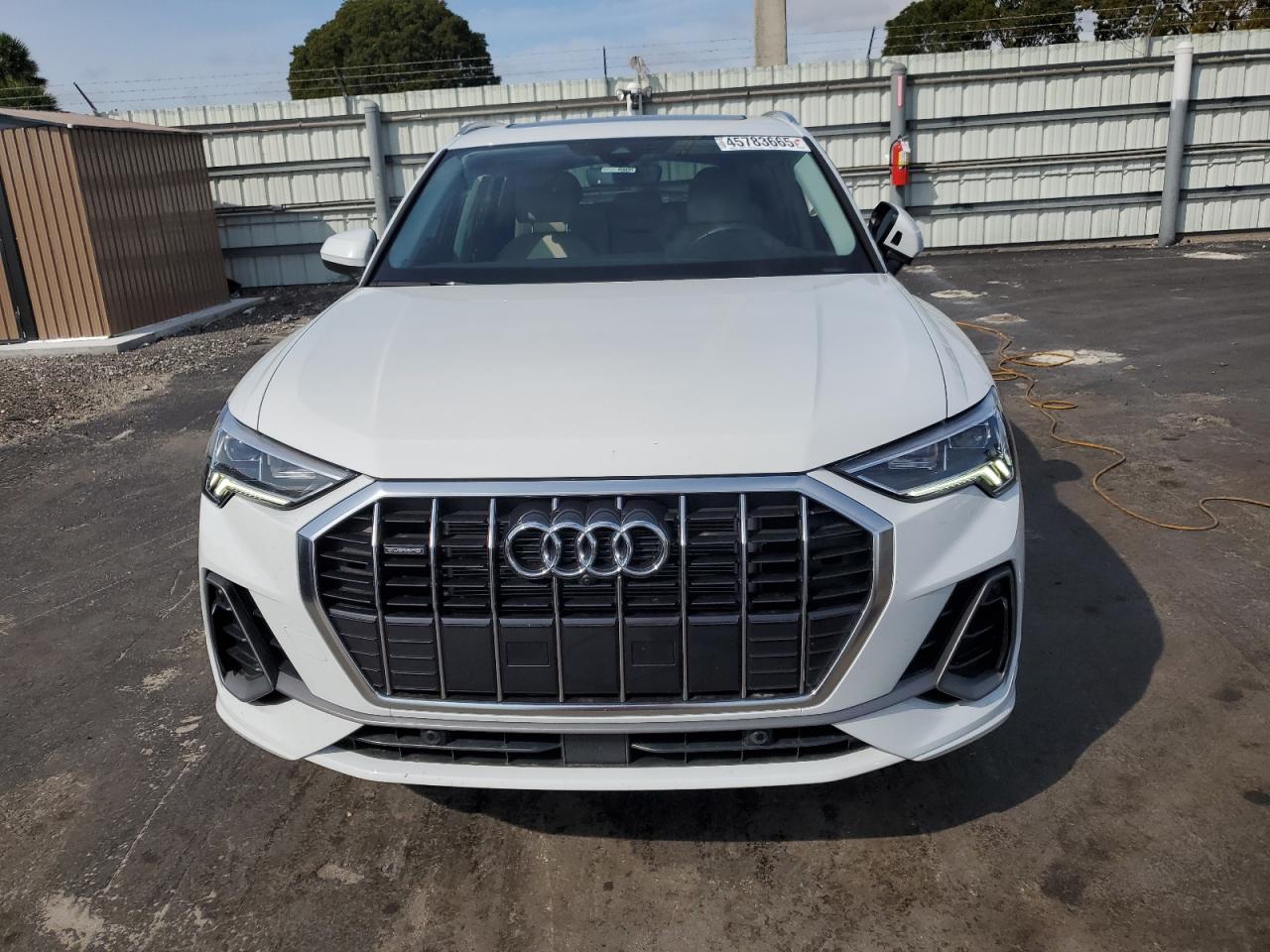 2024 Audi Q3 VIN WA1EECF31R1145608 Copart auction photo, side / rear end damage thumbnail 5