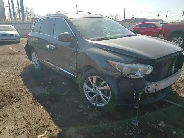 2013 Infiniti JX VIN 5N1AL0MM7DC339539 Copart auction photo, front end / side damage thumbnail 12