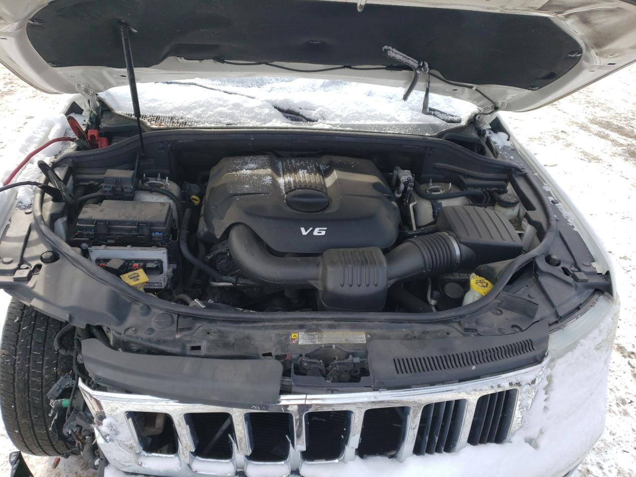 2012 Jeep Grand Cherokee VIN 1C4RJFAG1CC132321 Copart auction photo, front end / mechanical damage thumbnail 12