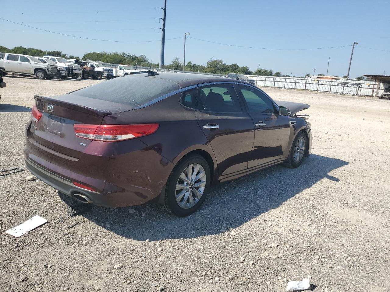 2017 KIA Optima VIN 5XXGU4L34HG154513 Copart auction photo, front end damage thumbnail 3