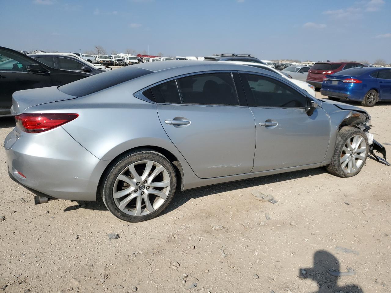 2016 Mazda 6 VIN JM1GJ1V57G1468785 Copart auction photo, front end / rear end damage thumbnail 3