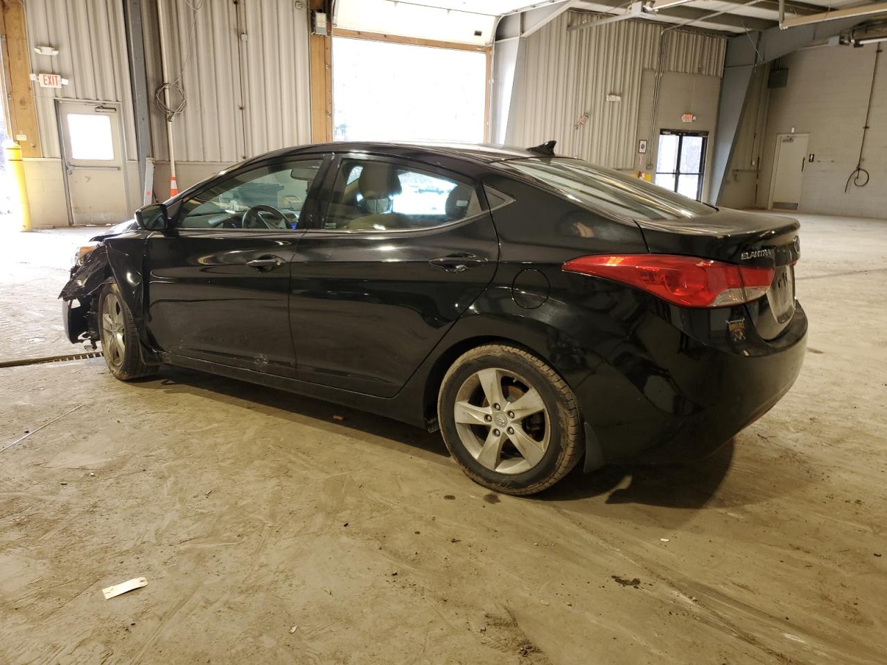 2013 Hyundai Elantra VIN KMHDH4AE9DU628757 Copart auction photo, front end / side damage thumbnail 2