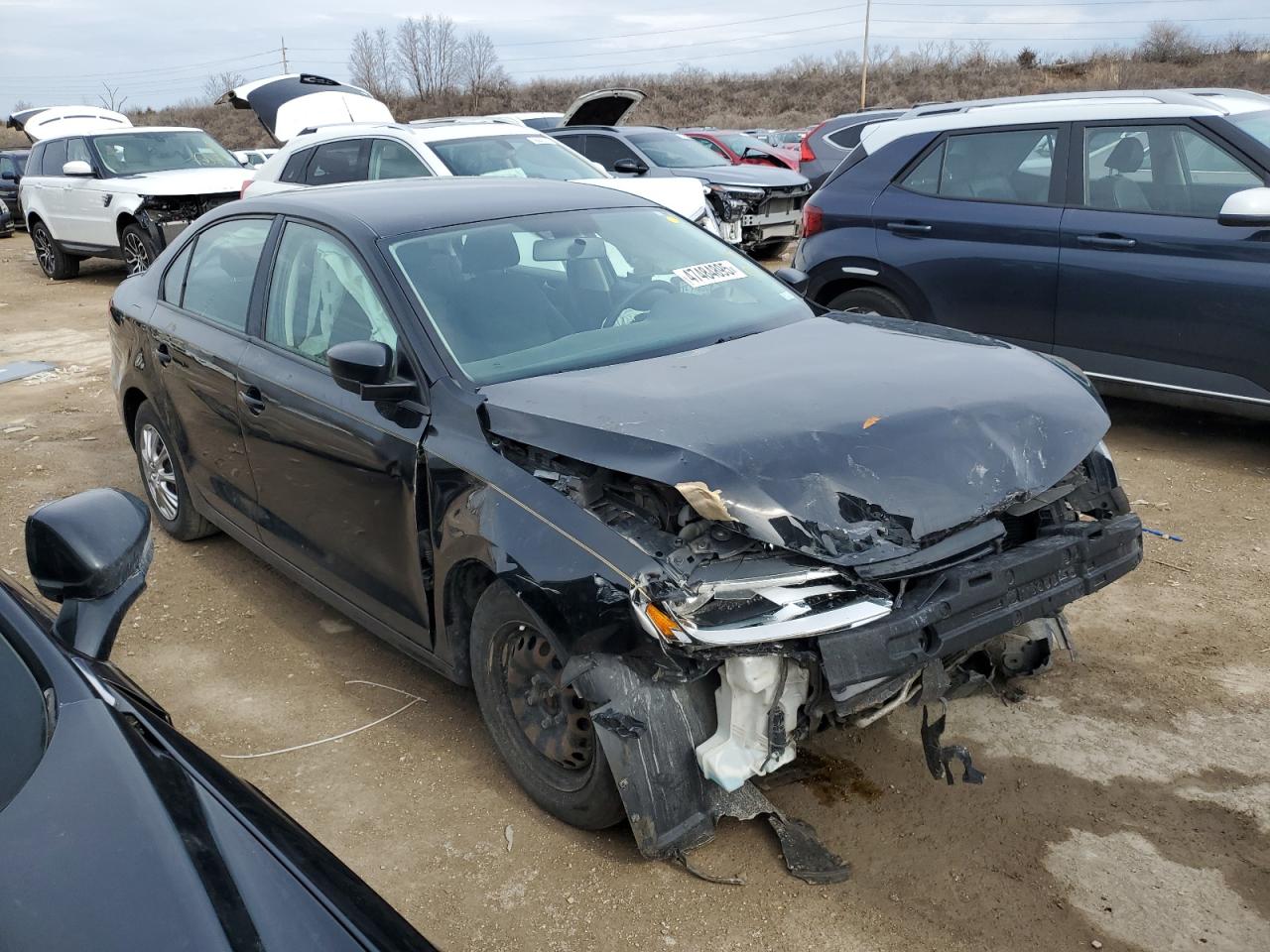 2014 Volkswagen Jetta VIN 3VW2K7AJ3EM399720 Copart auction photo, front end damage thumbnail 4