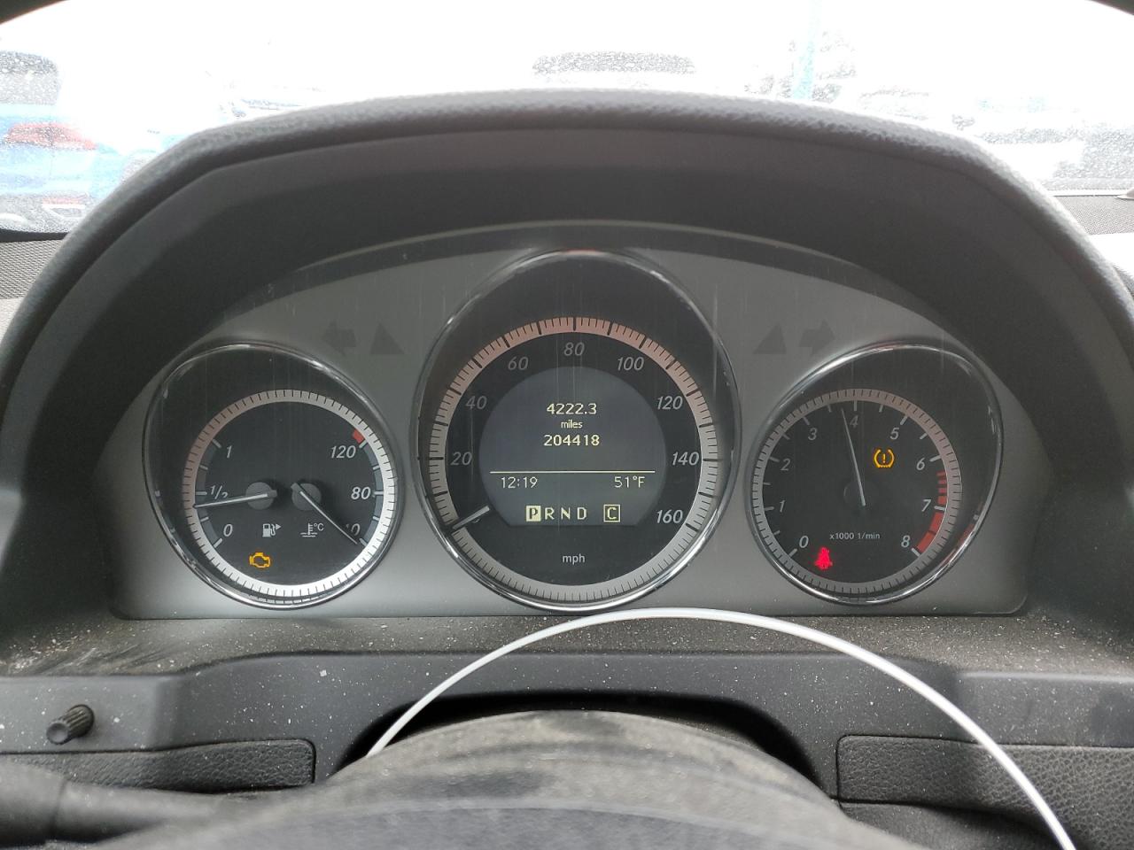 2010 Mercedes-Benz C-klasse VIN WDDGF8BB2AF439778 Copart auction photo, front end damage thumbnail 9